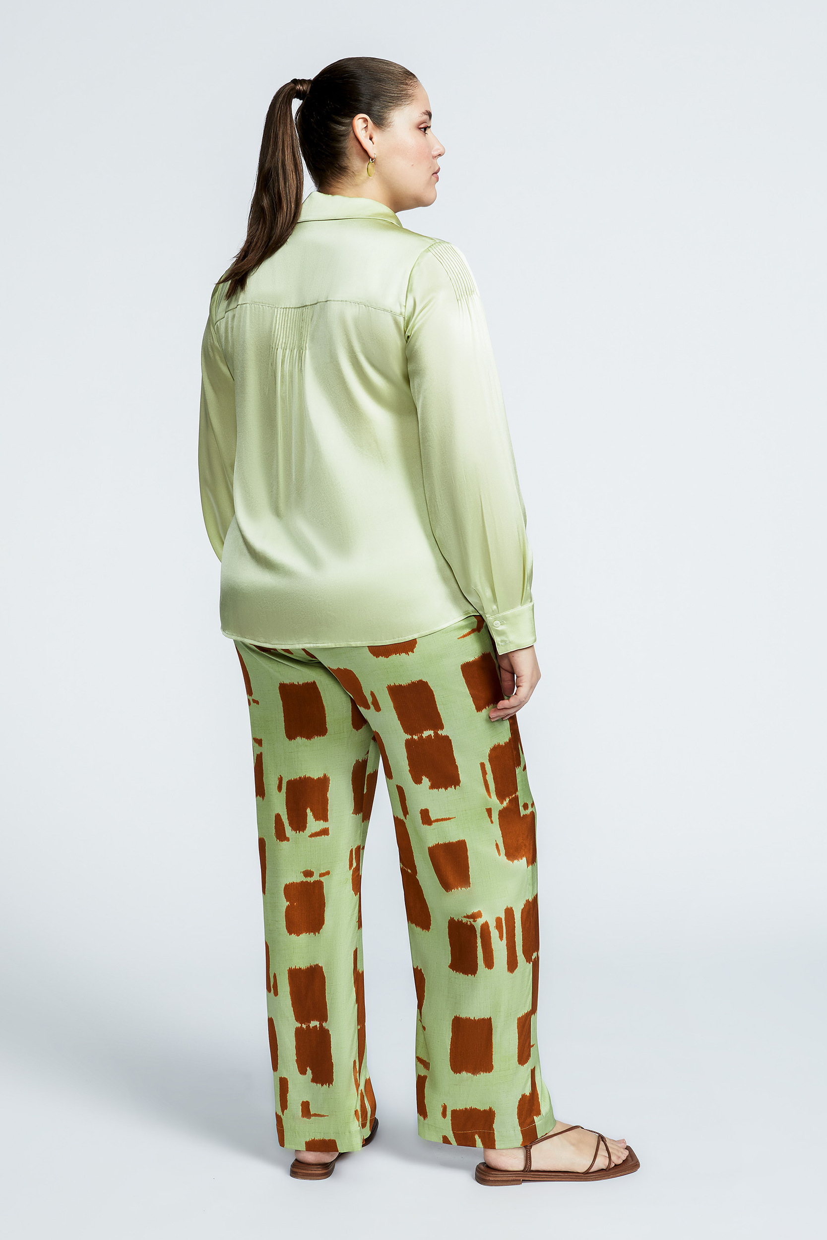 Pantalon à motif blockprint
