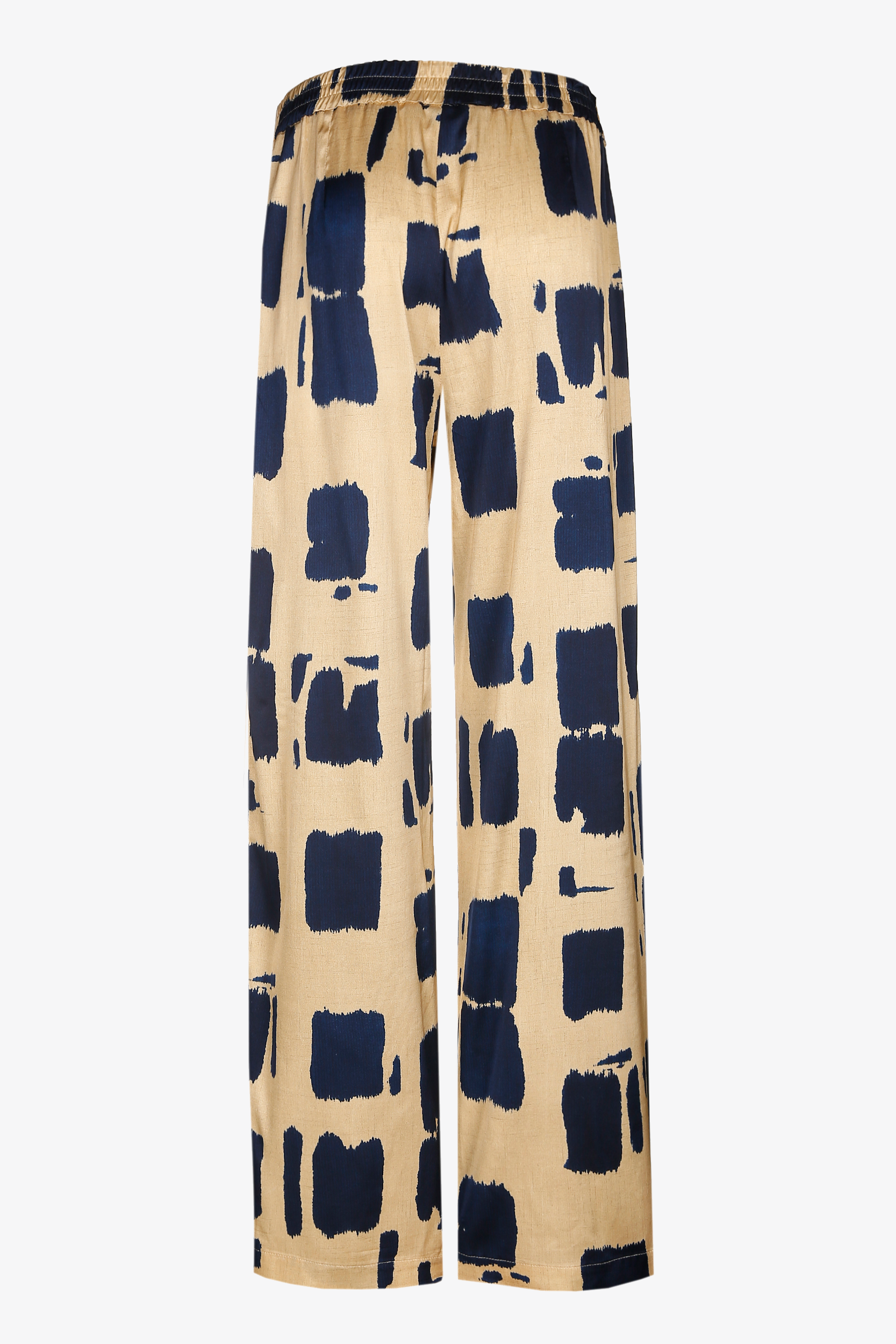 Trousers with block print