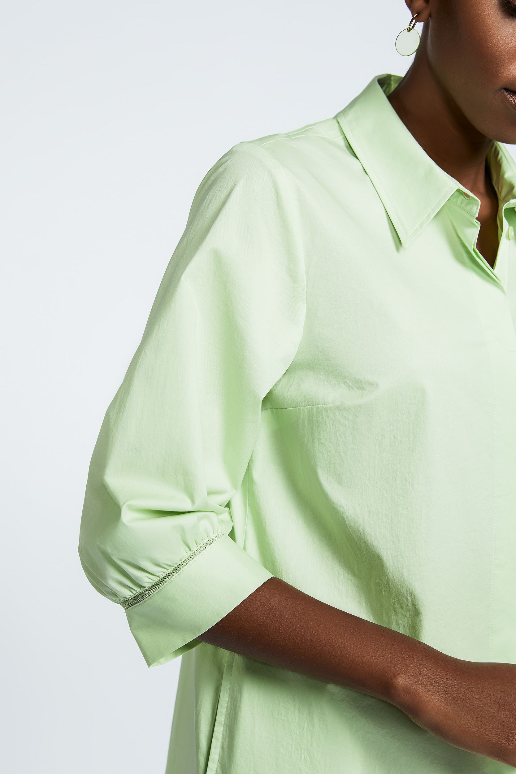 Half-length shirt dress