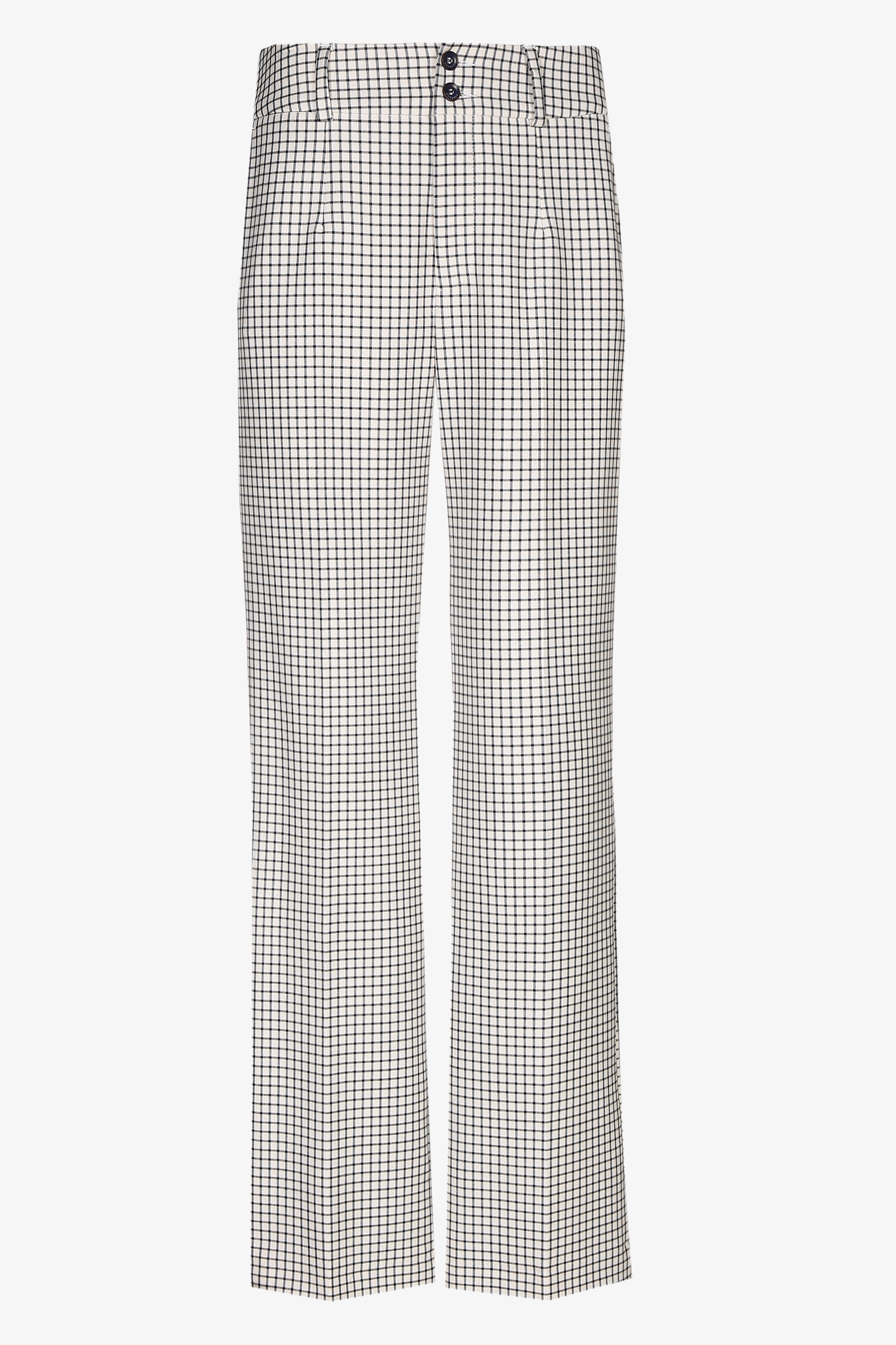 Wide-leg pleated trousers