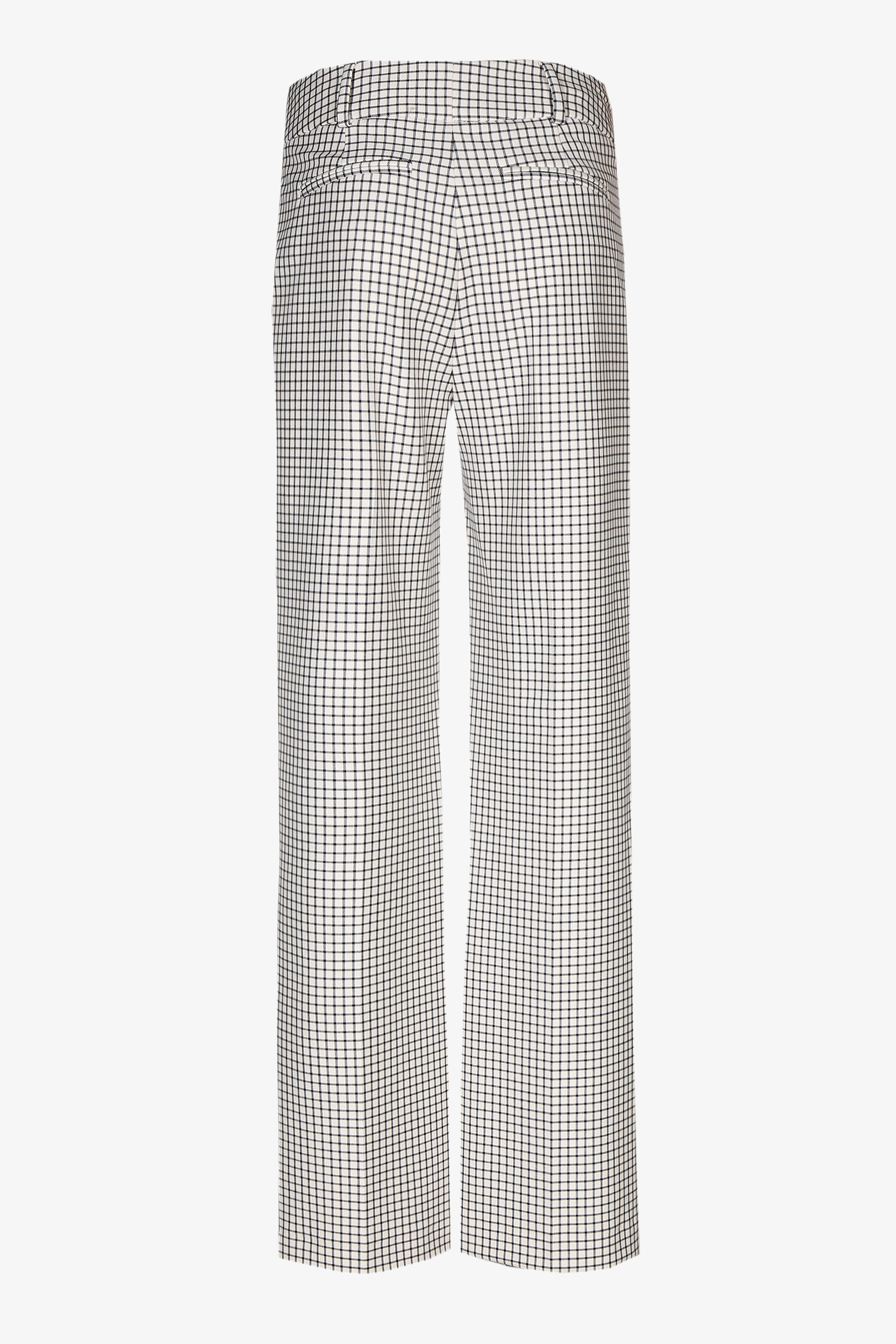 Wide-leg pleated trousers