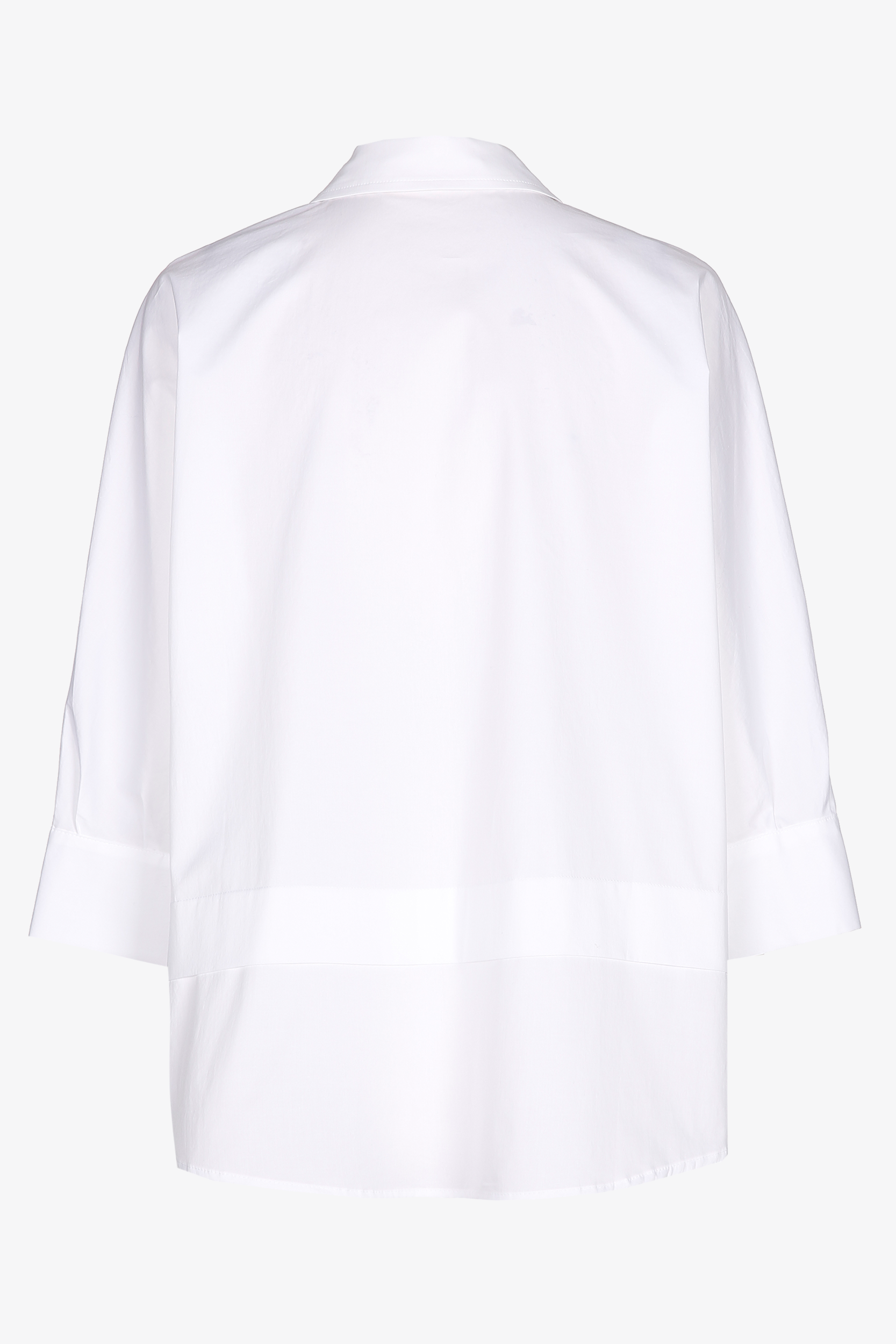 Oversized blouse with shirt collar