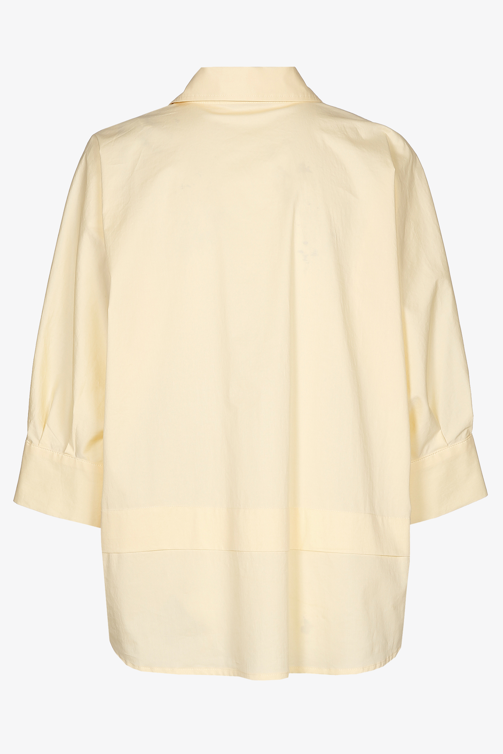 Oversized blouse with shirt collar