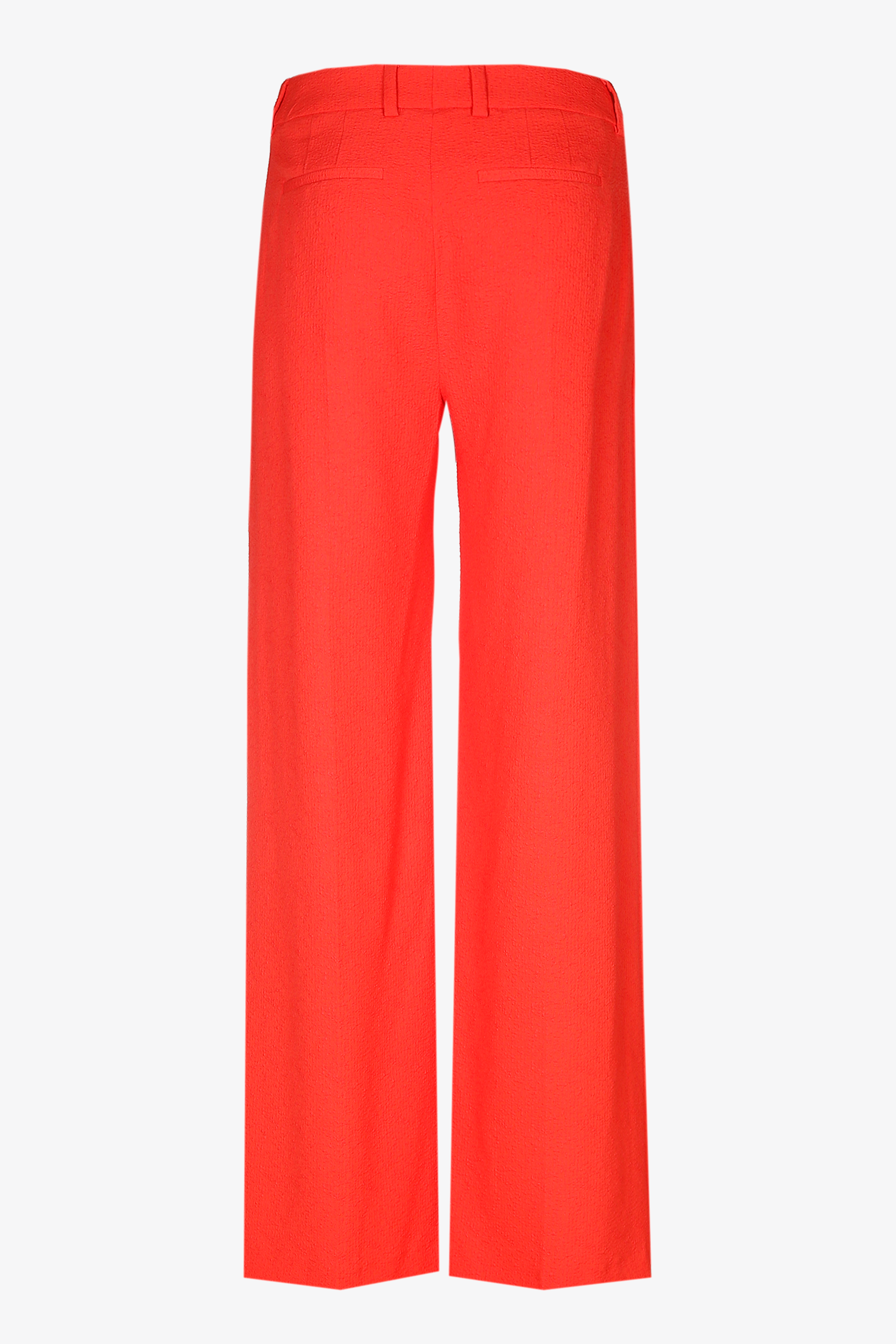 Pleated trousers with straight legs