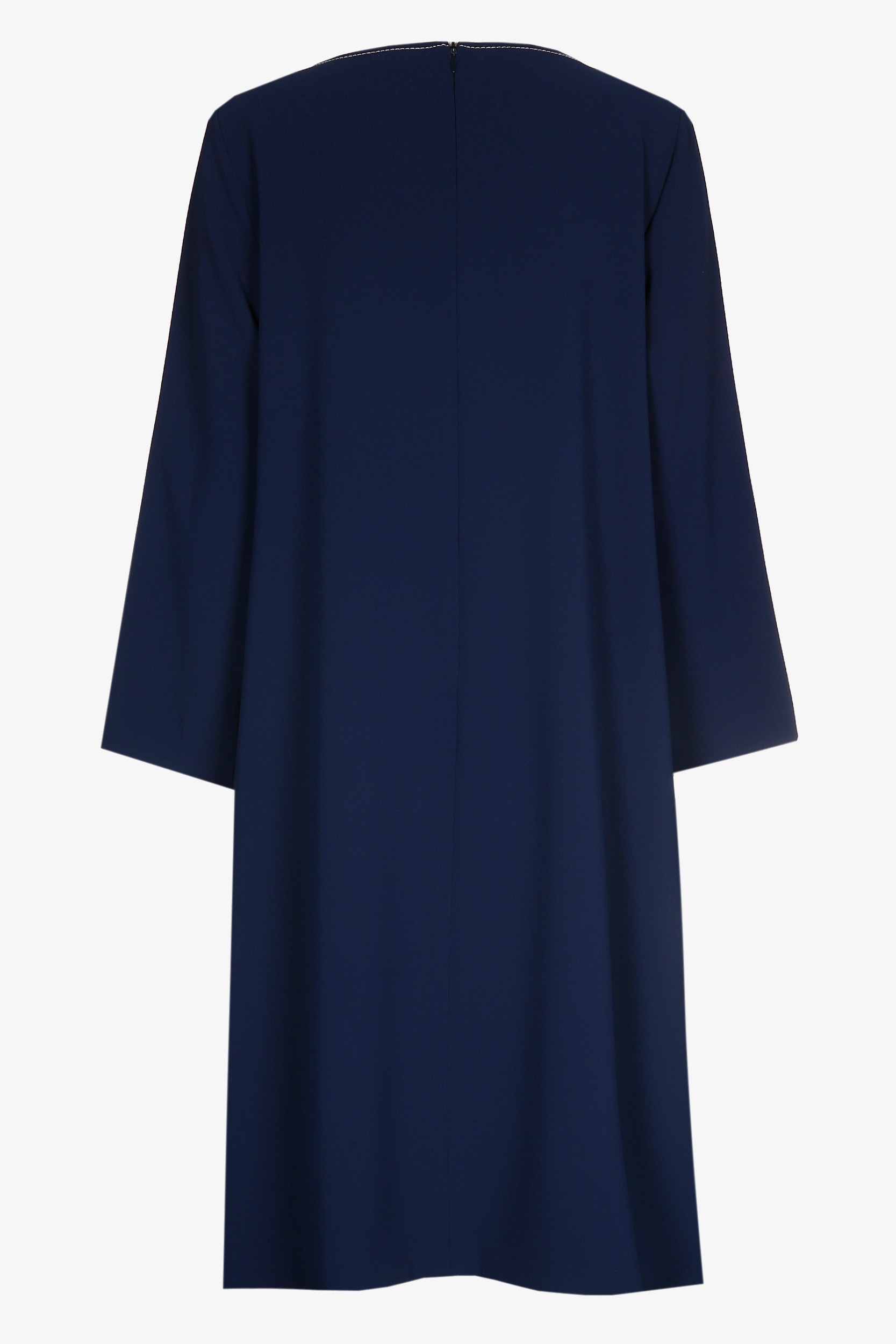Dress with contrasting stitching
