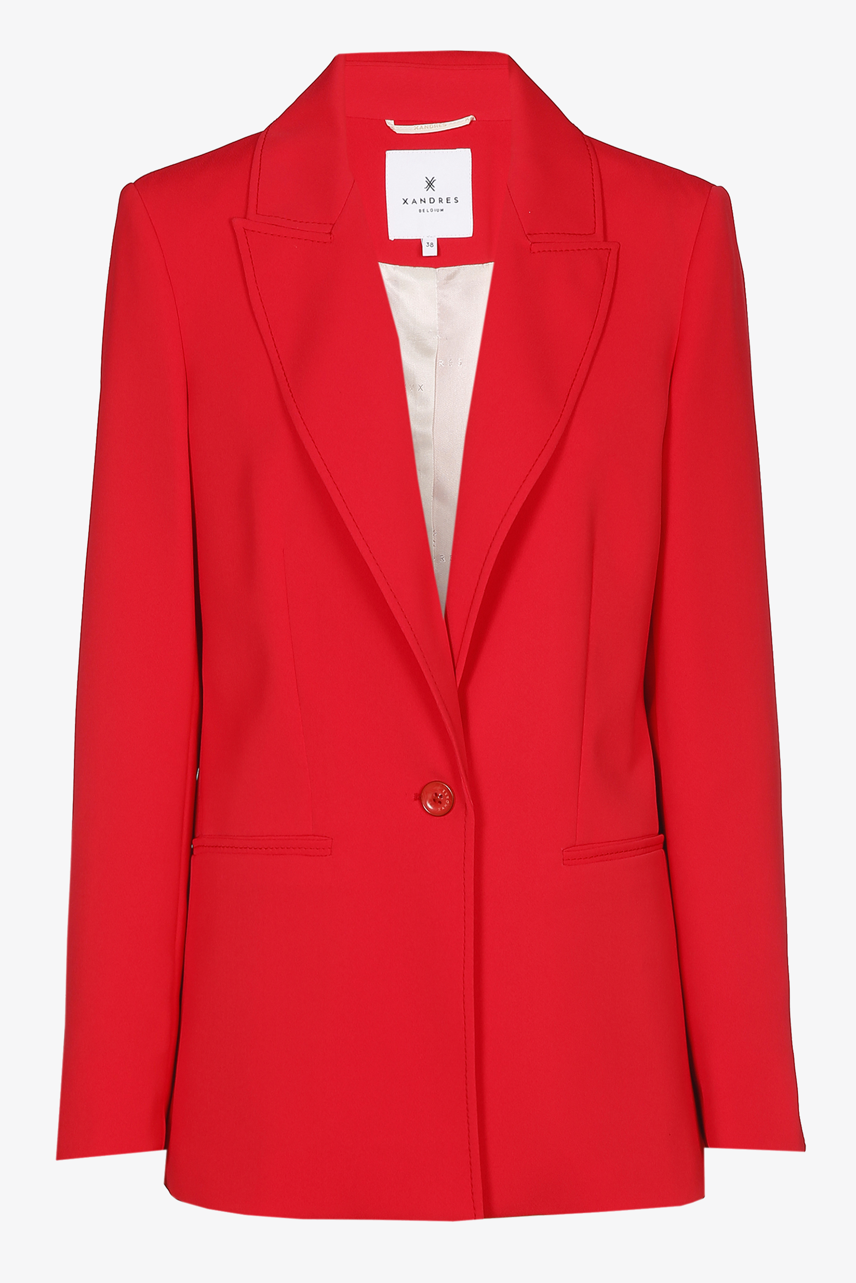 Straight blazer with pockets