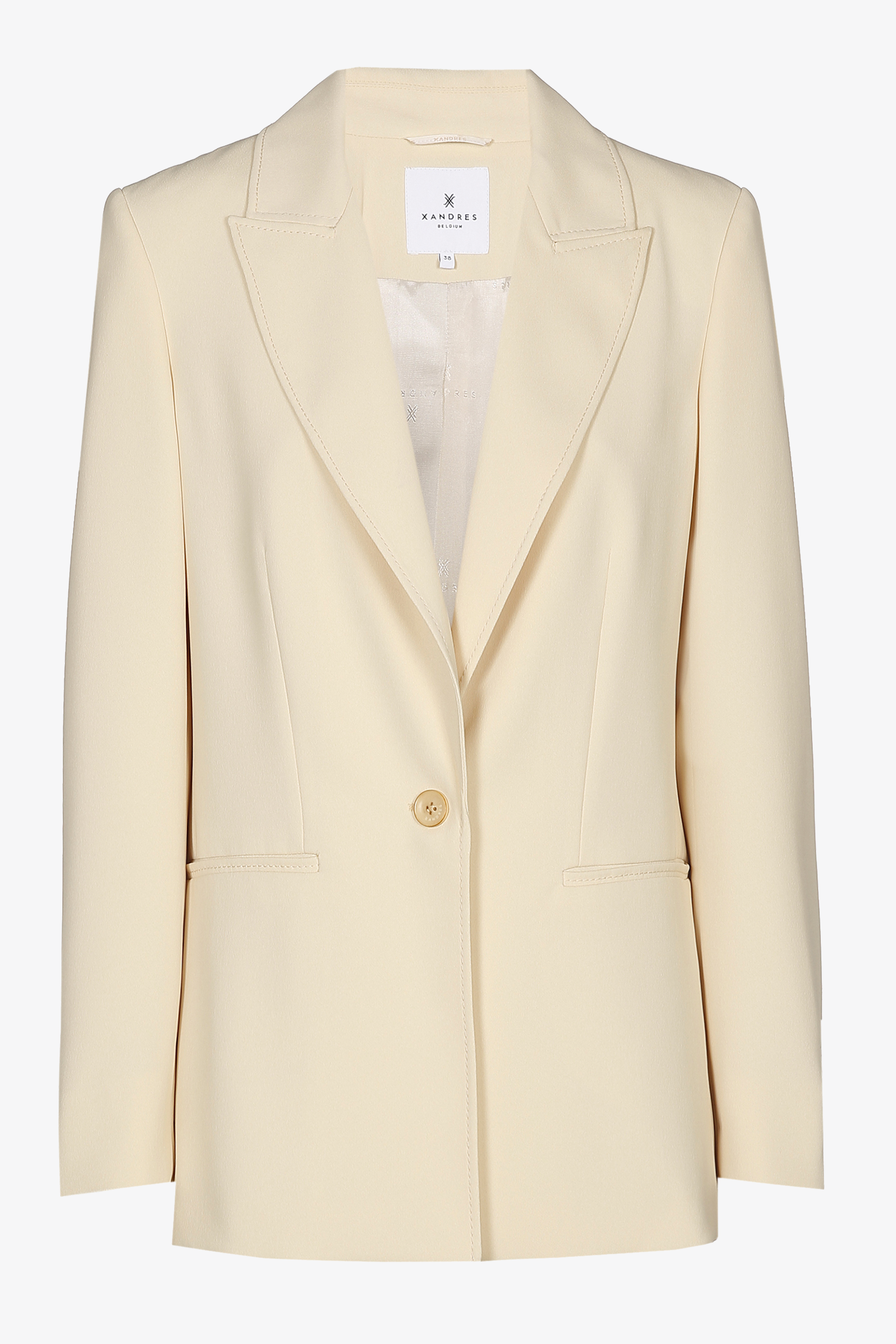 Straight blazer with pockets