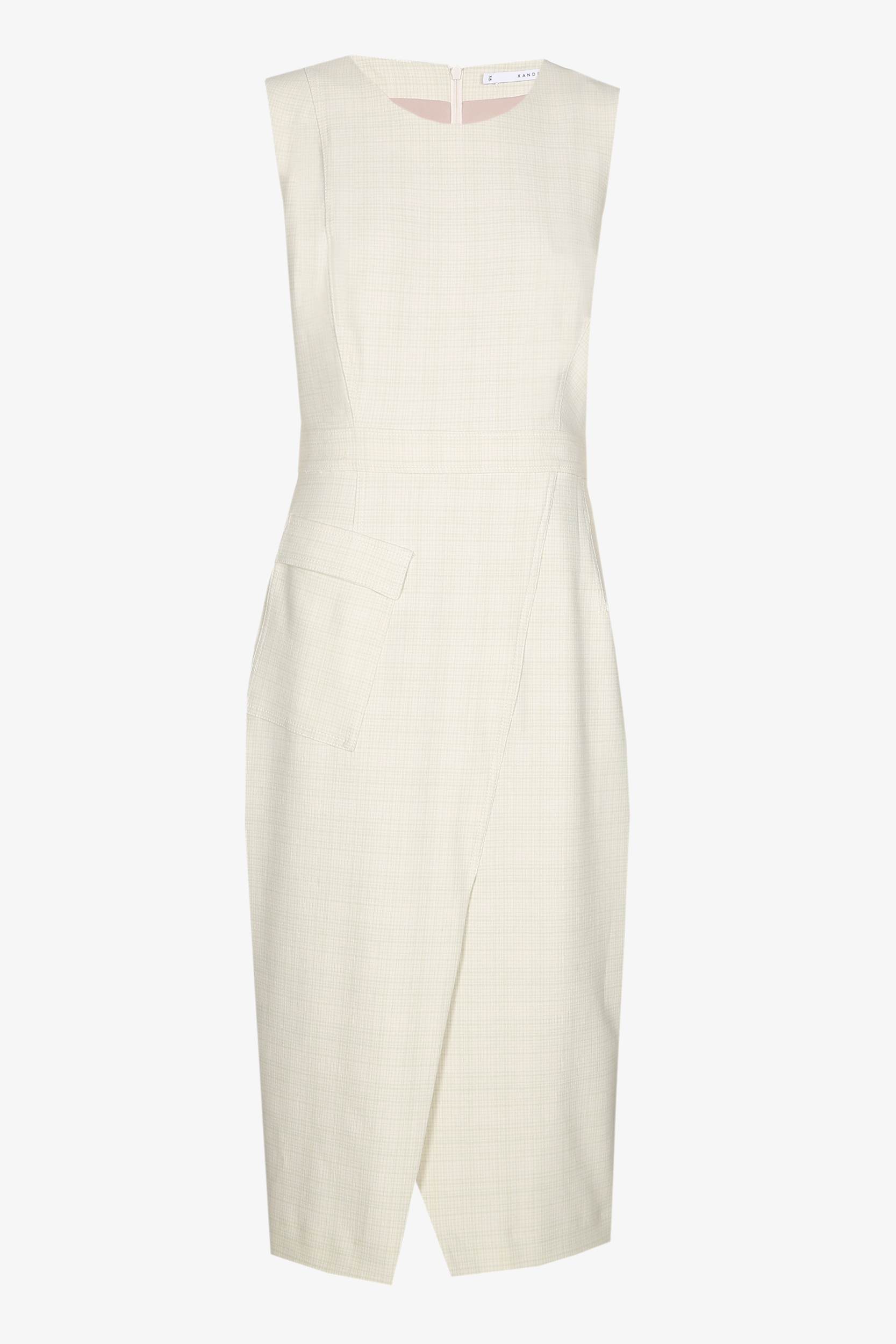 Asymmetrical dress with slit