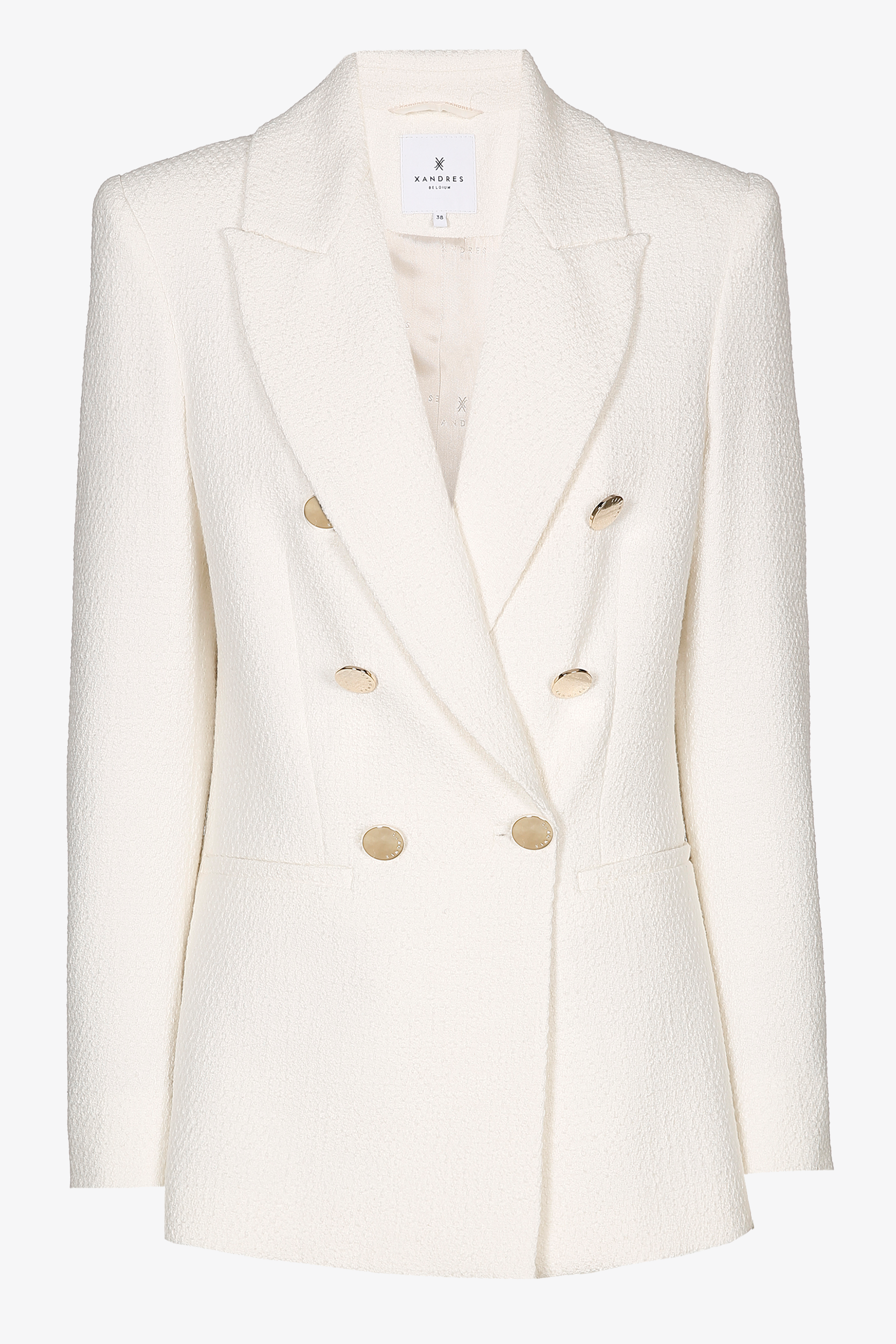 Blazer with double row of buttons