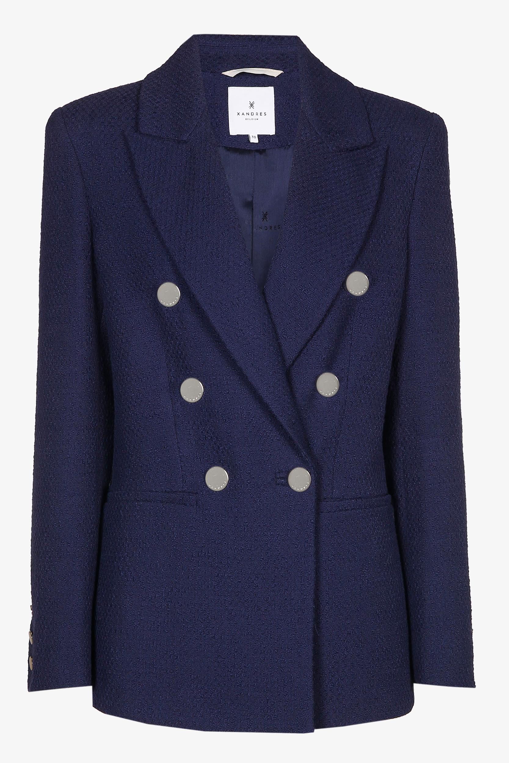 Blazer with double row of buttons