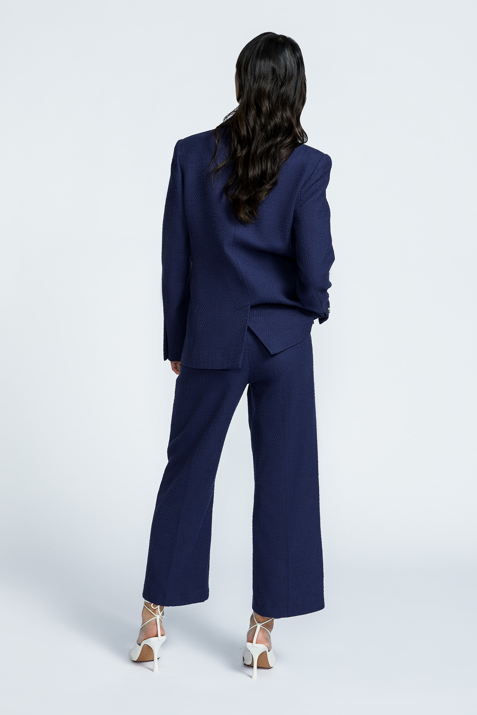 Blazer with double row of buttons