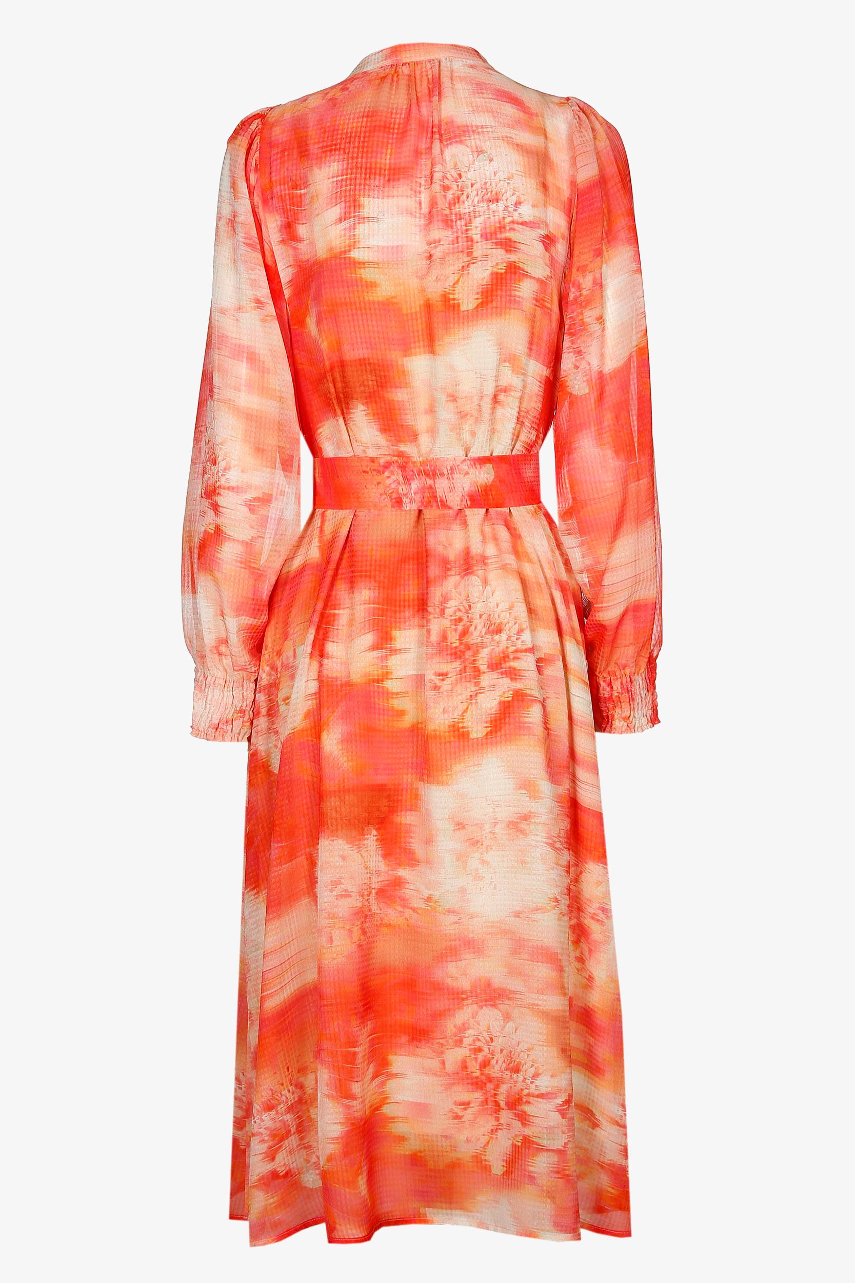 Summery dress with graphic print
