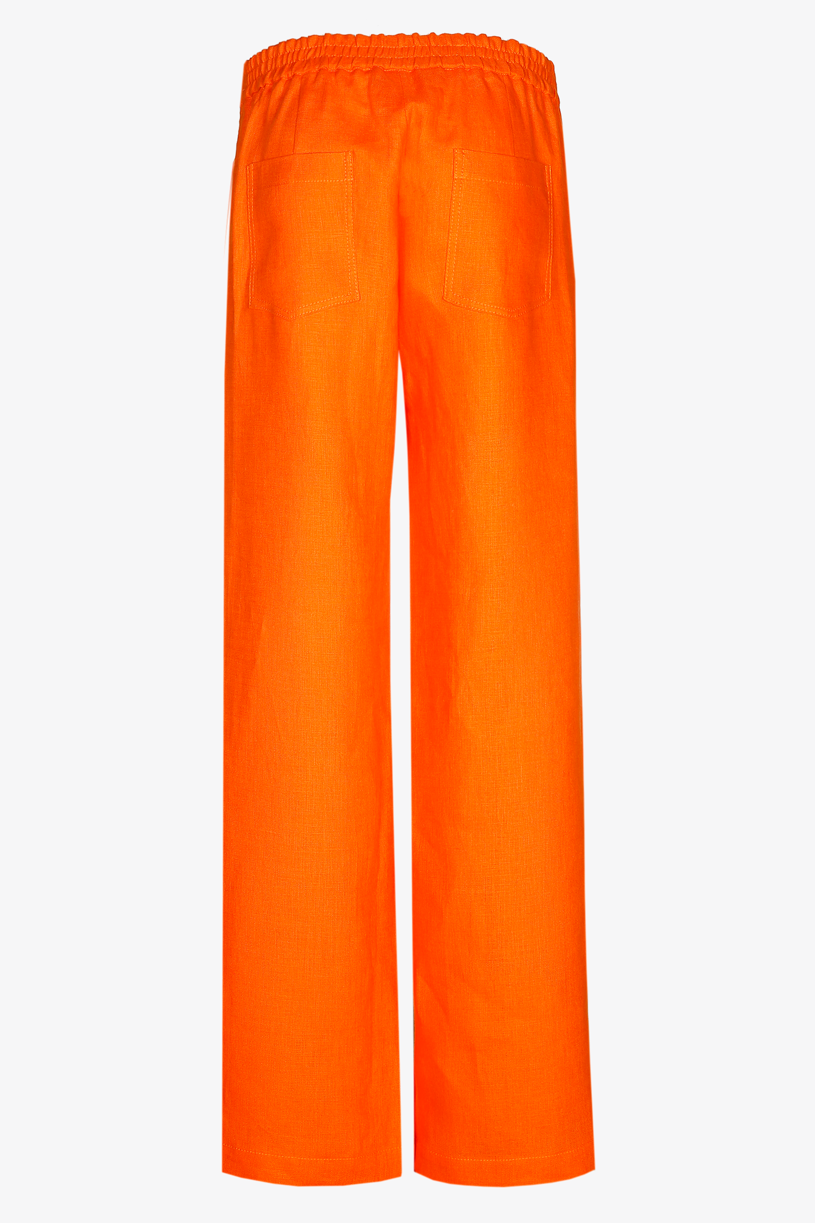Linen trousers with wide legs