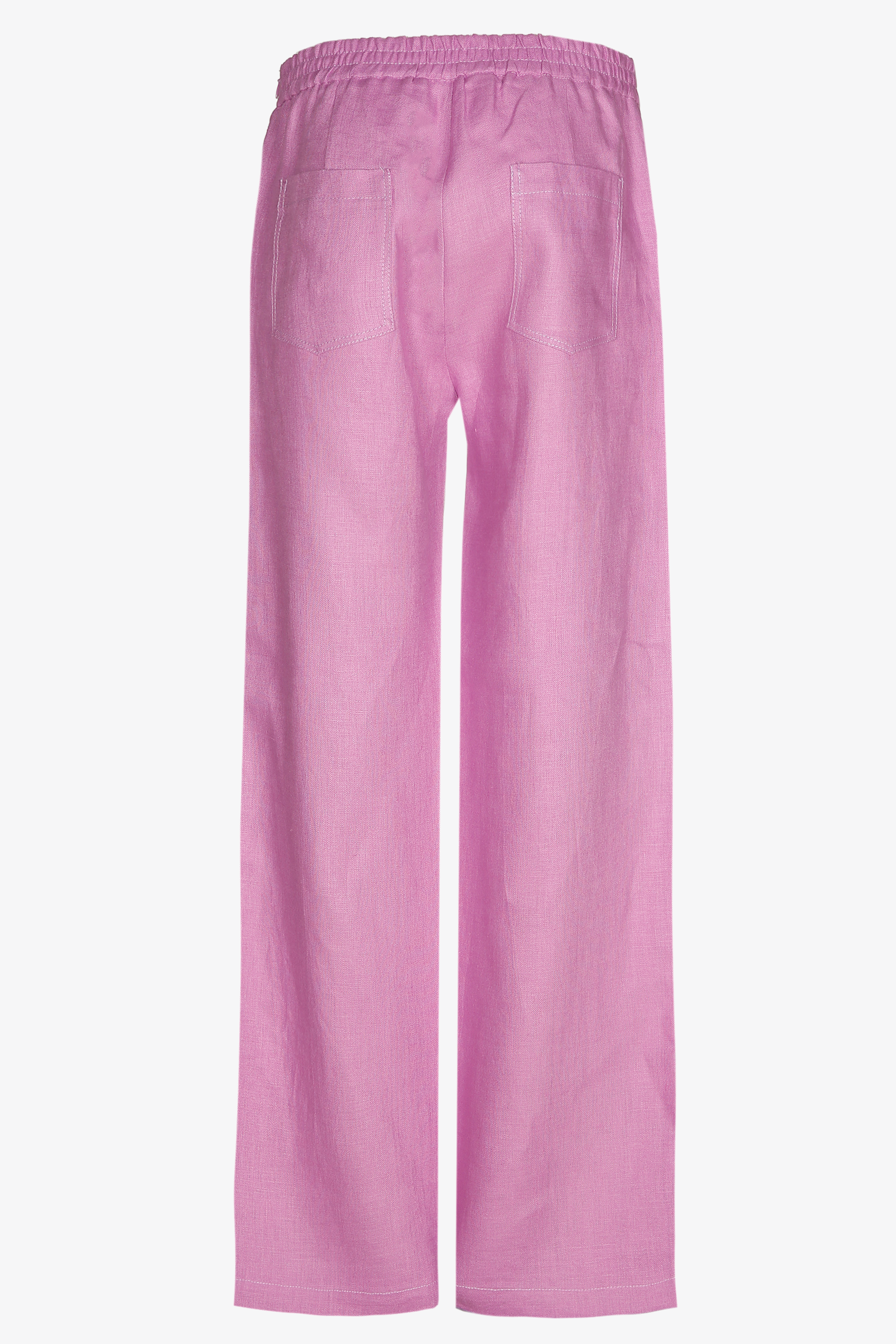 Linen trousers with wide legs