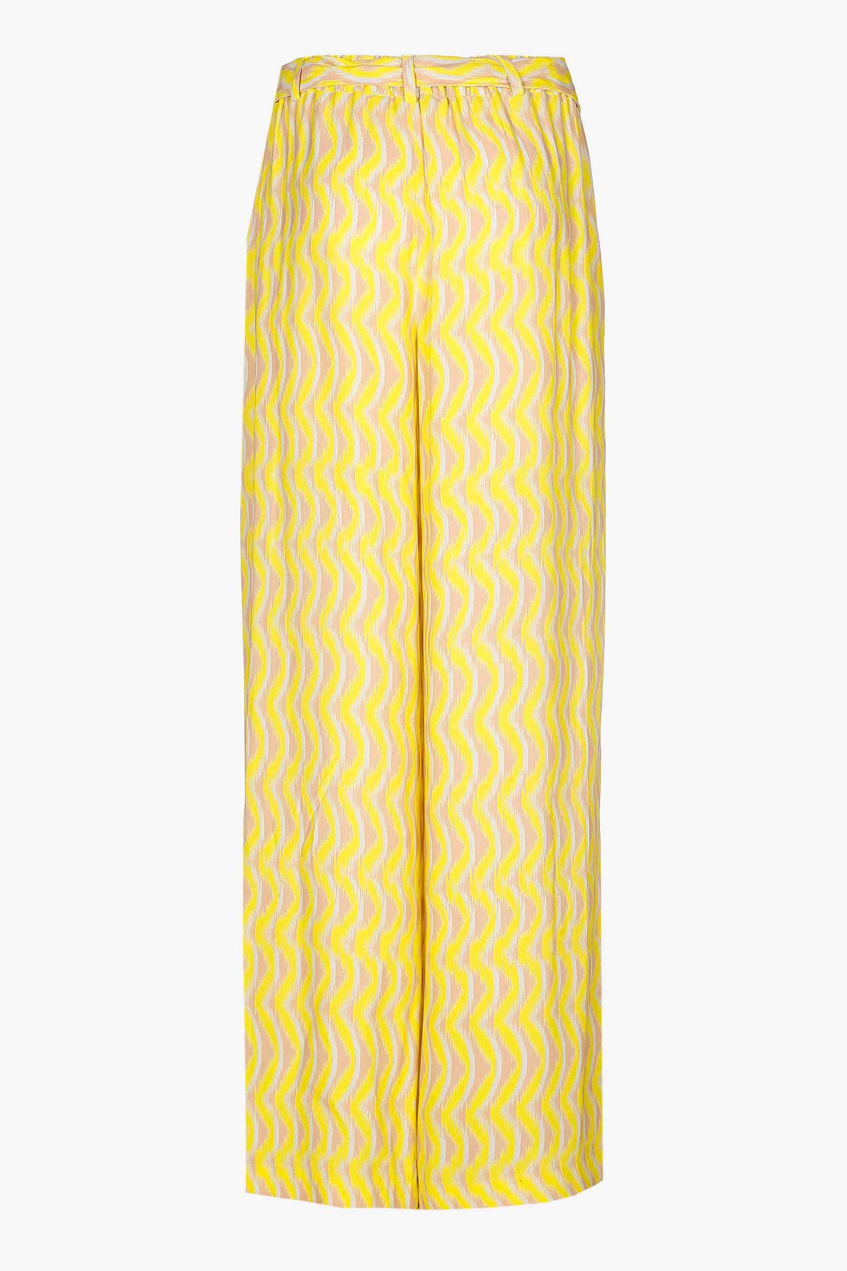 Trousers in crepe fabric