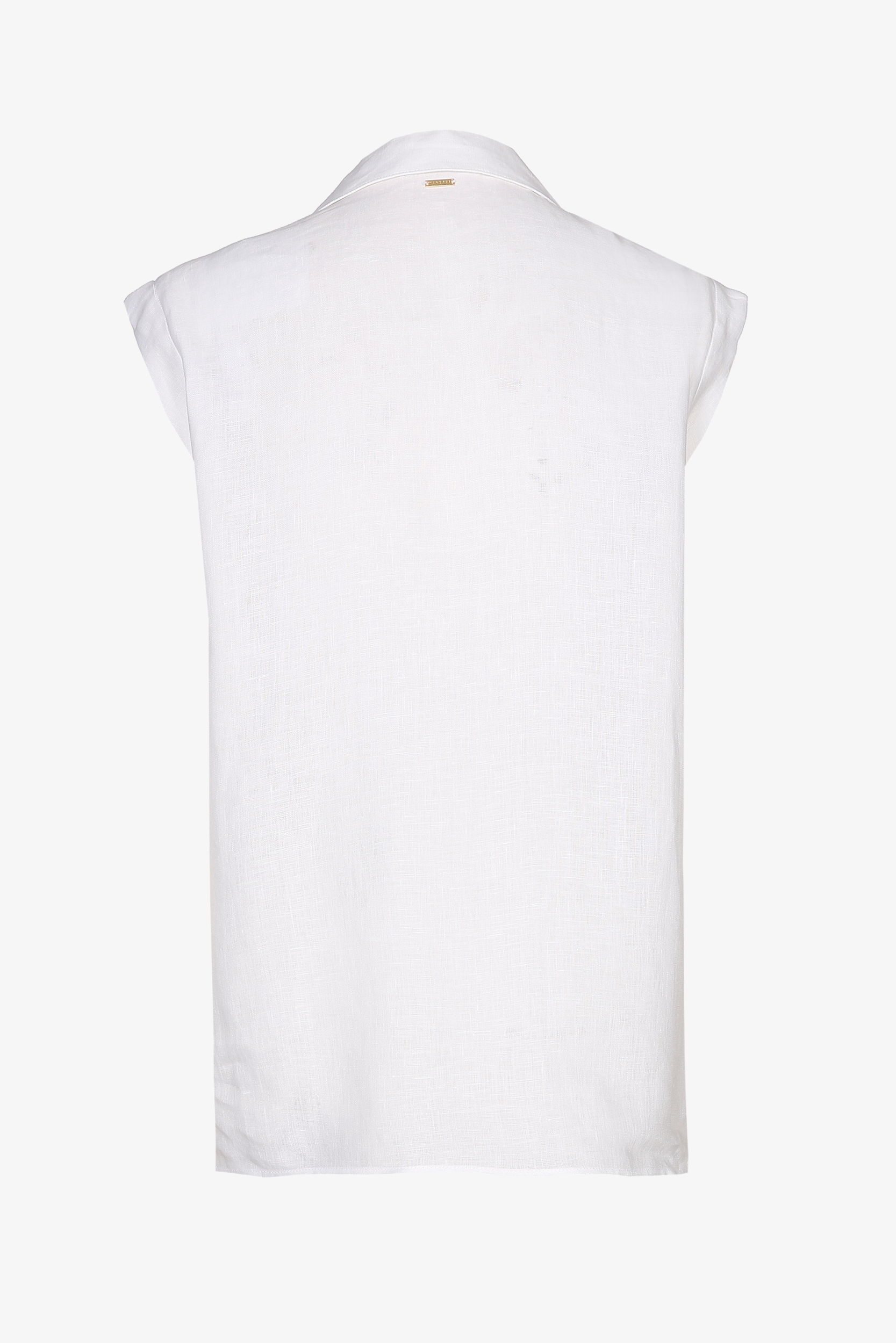 Sleeveless linen shirt
