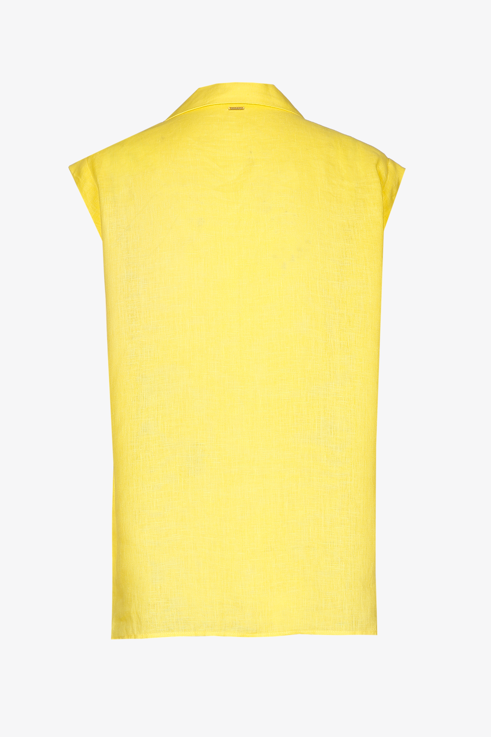 Sleeveless linen shirt