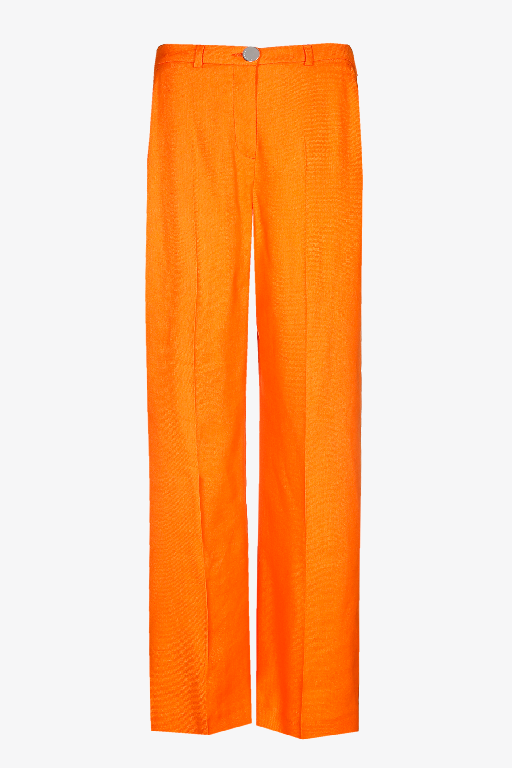 Pleated trousers with straight legs
