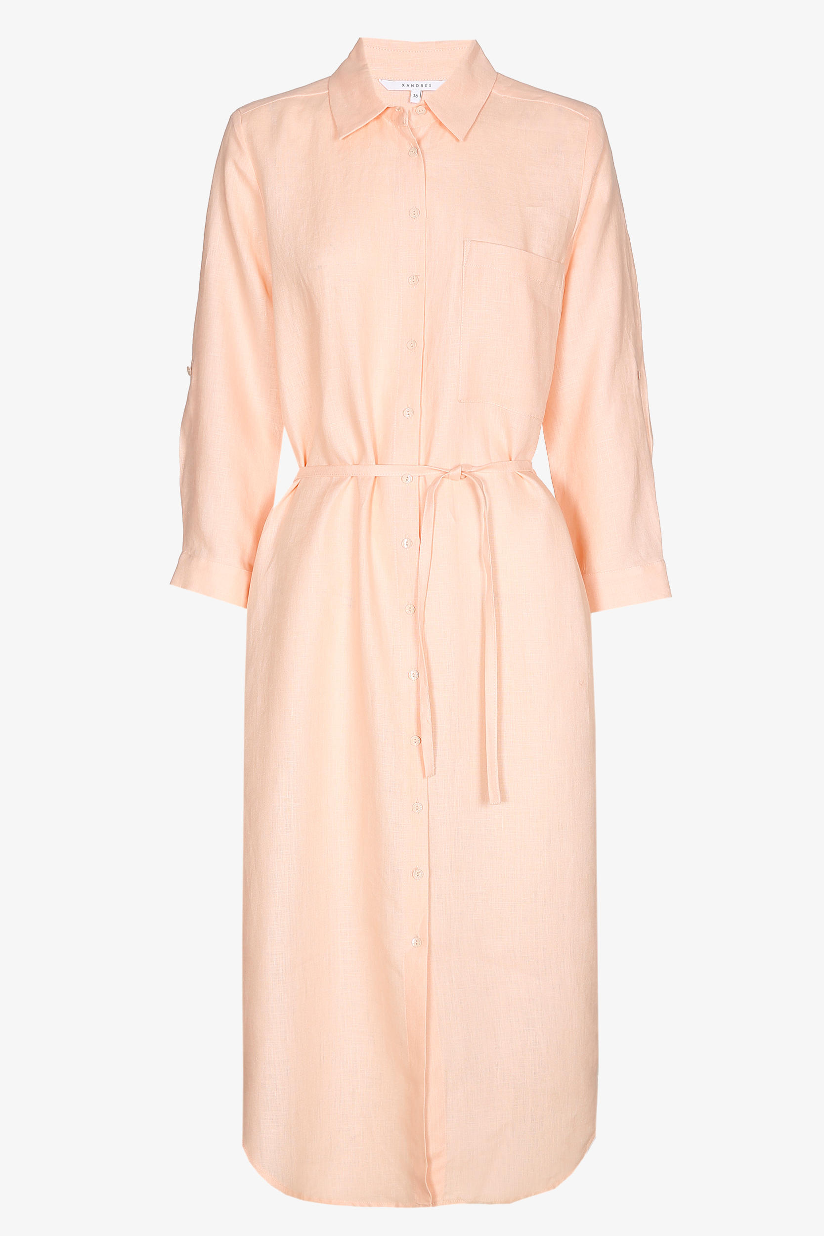 Linen shirt dress