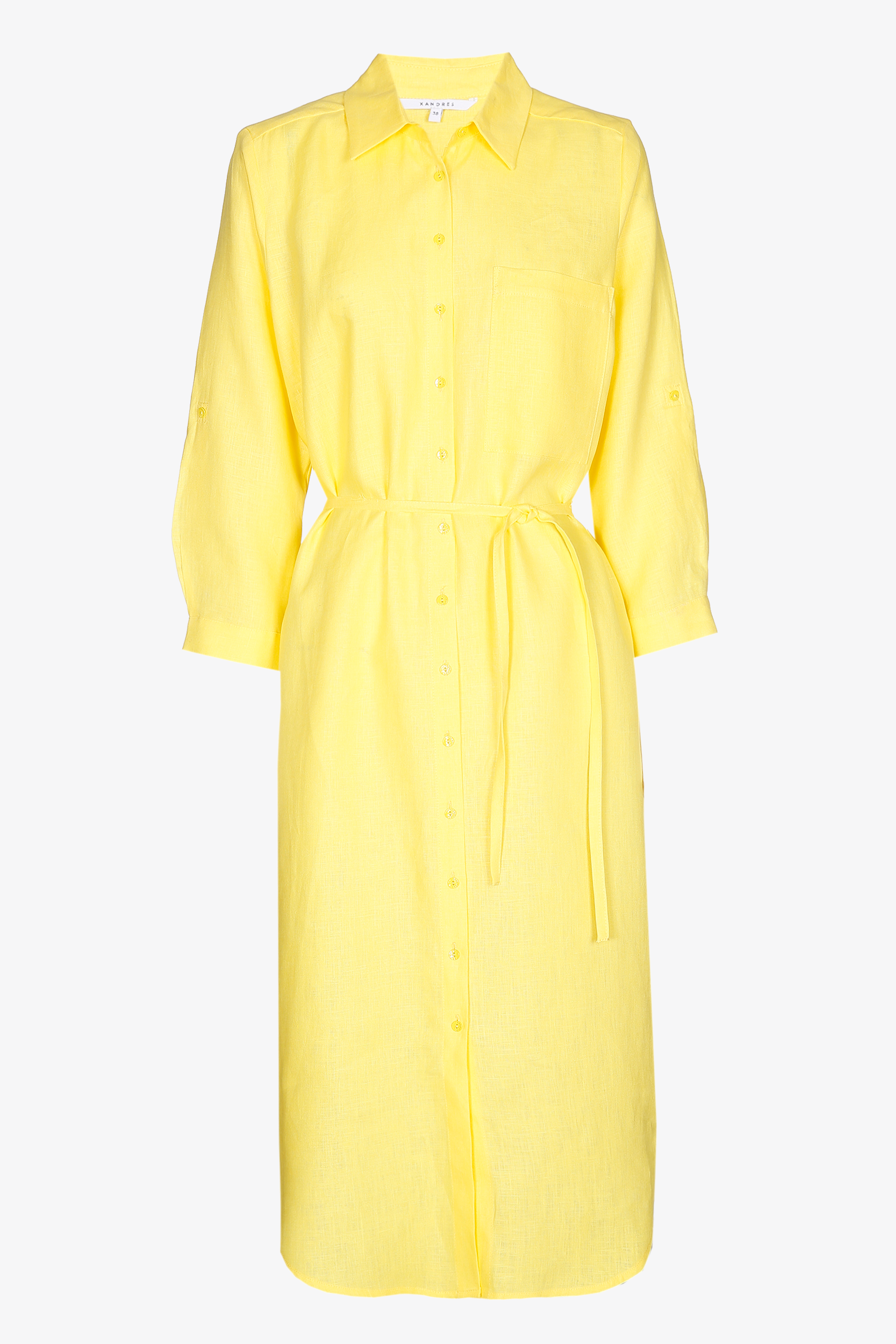 Linen shirt dress