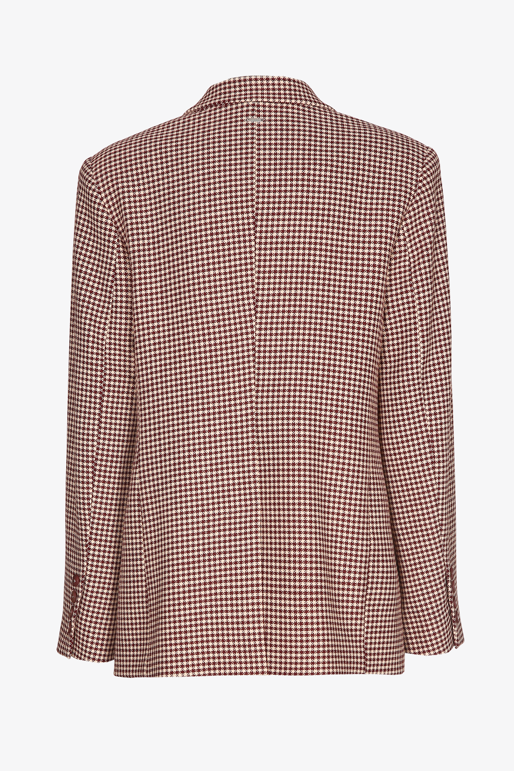 Blazer with houndstooth print