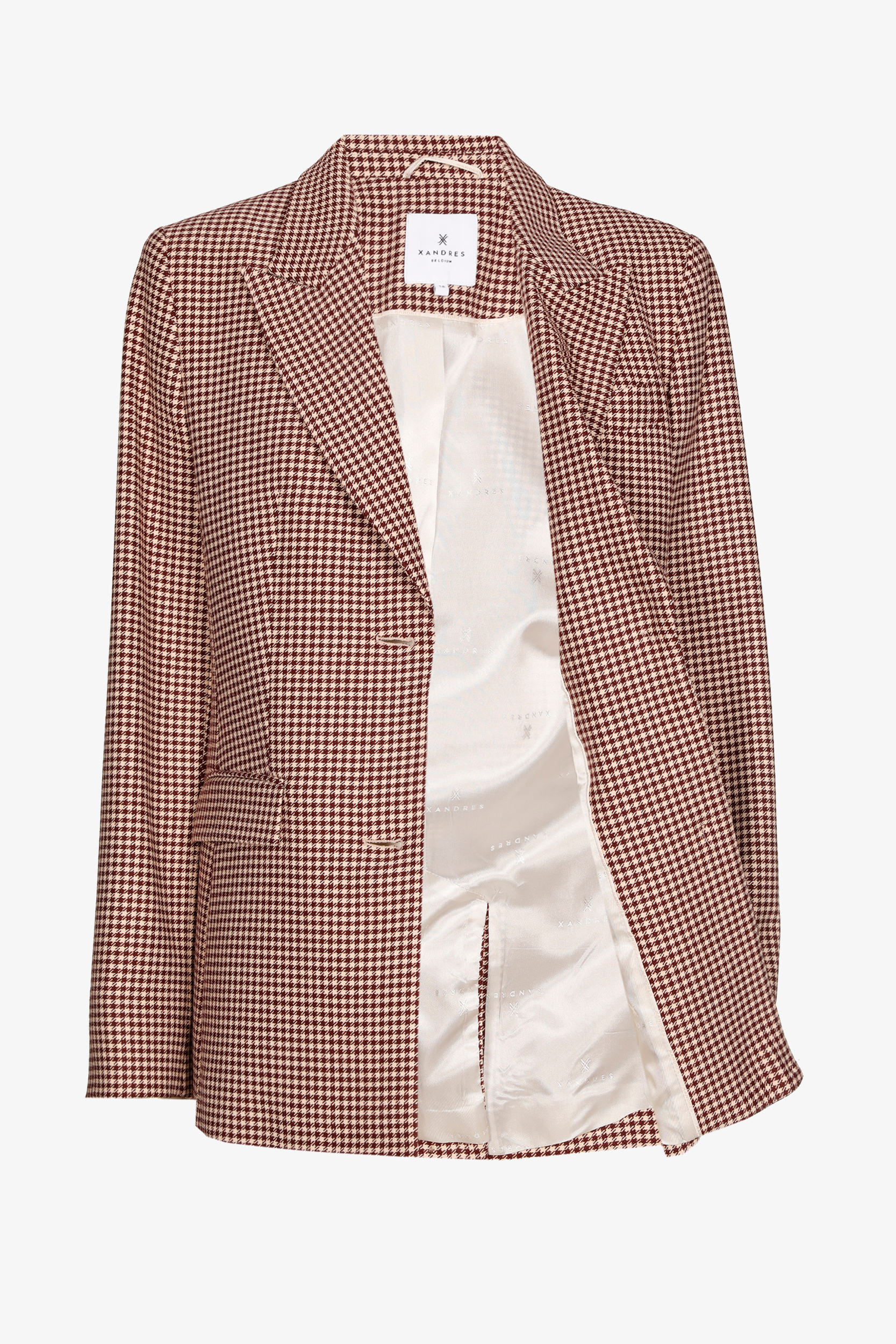 Blazer with houndstooth print