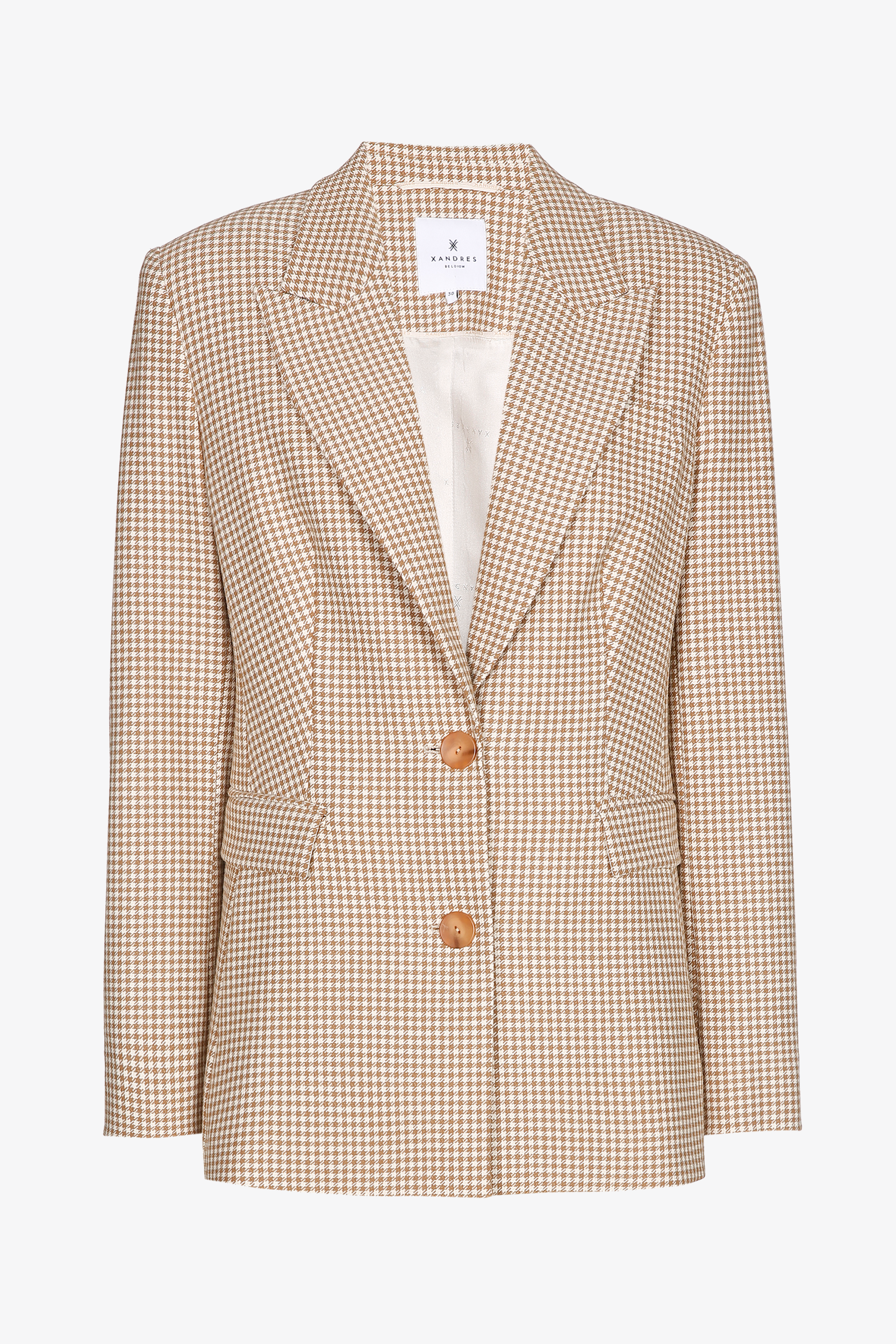 Blazer with houndstooth print
