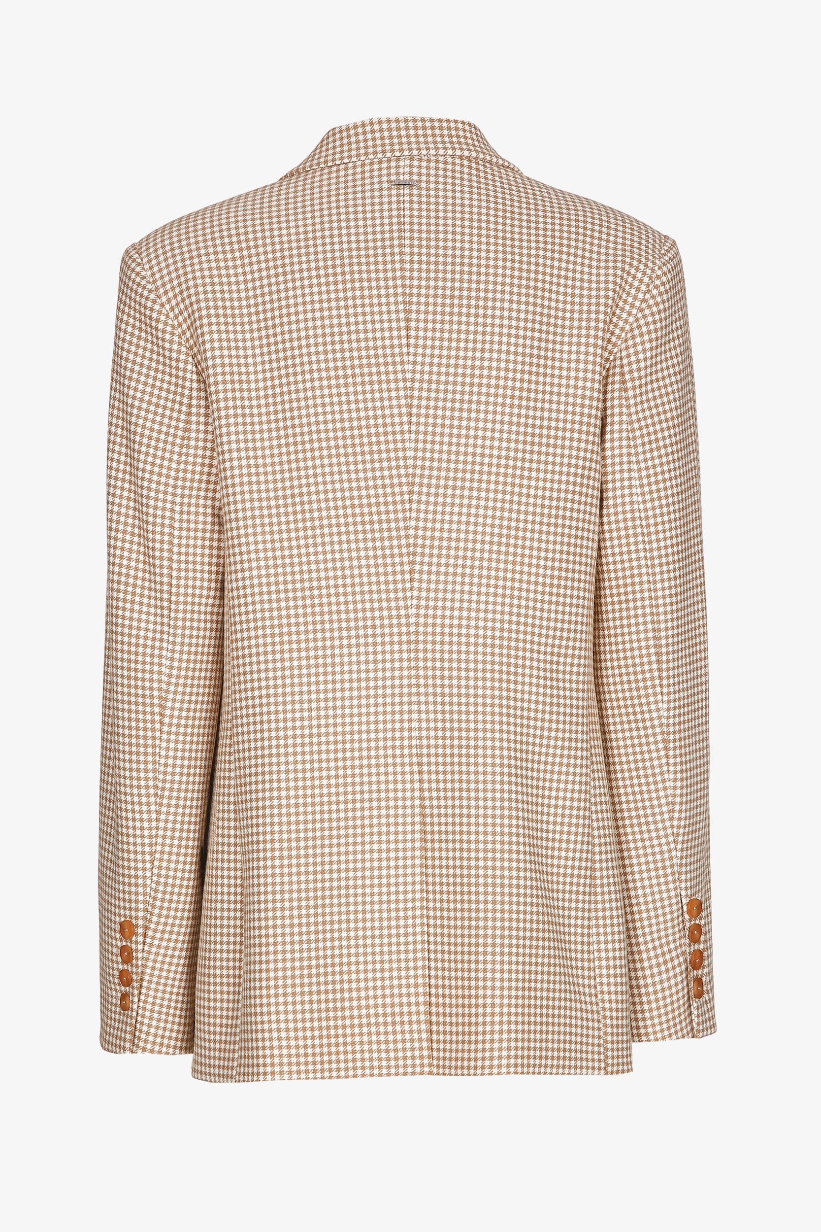 Blazer with houndstooth print