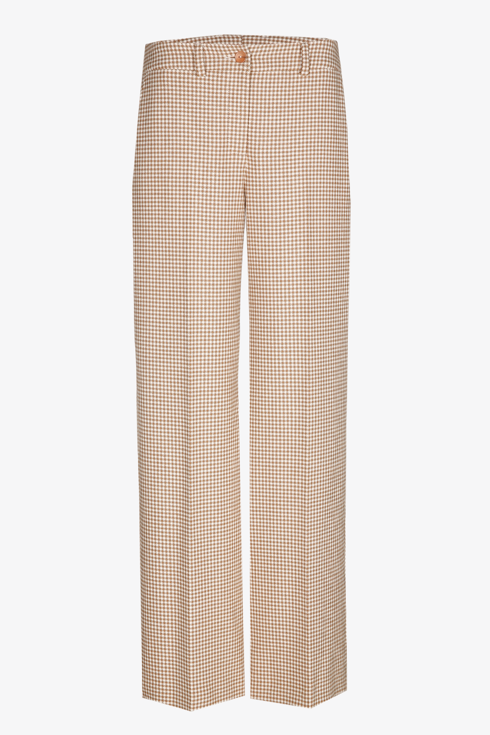 Pantalon habillé à motif pied-de-poule