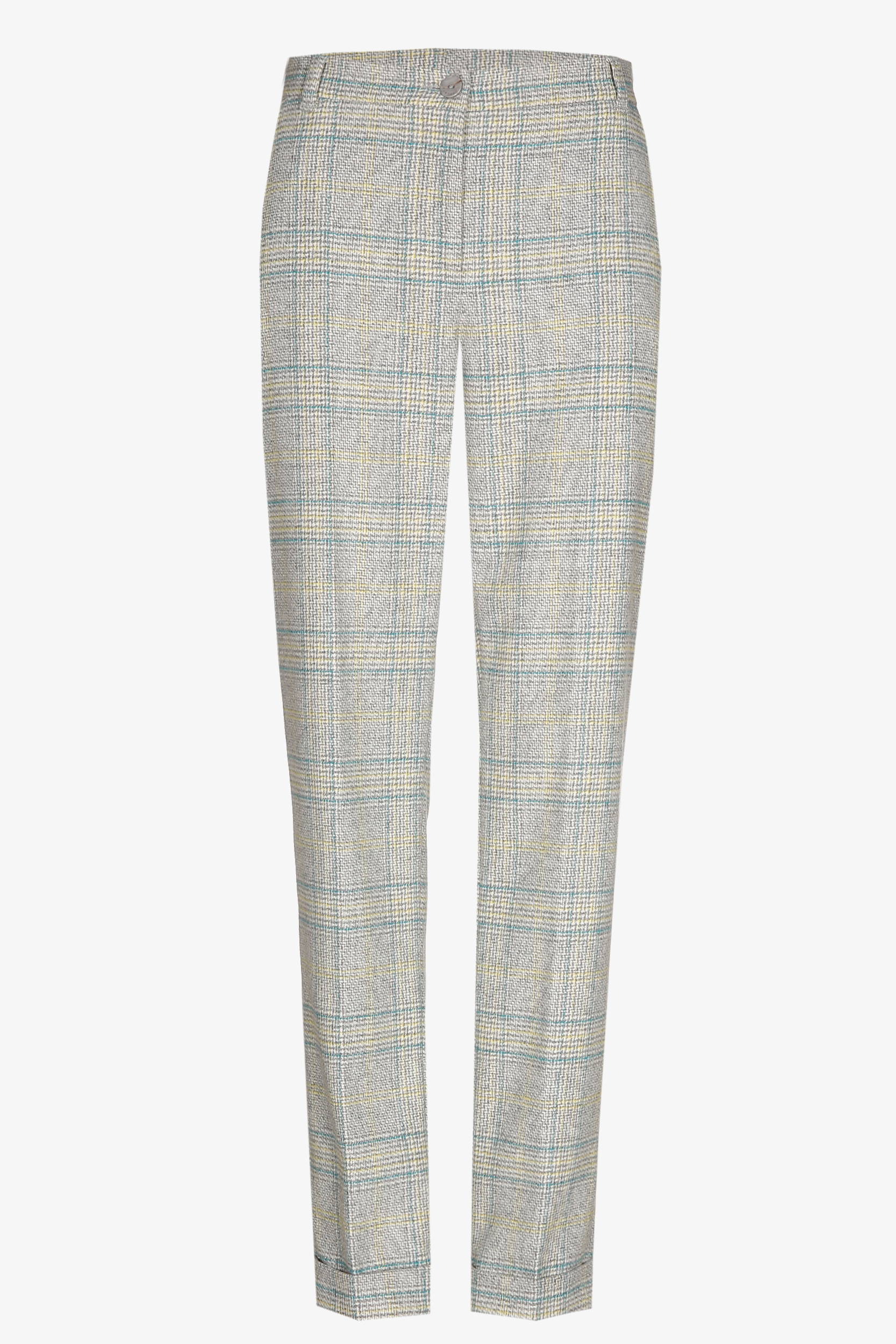 Pantalon à carreaux à jambes étroites