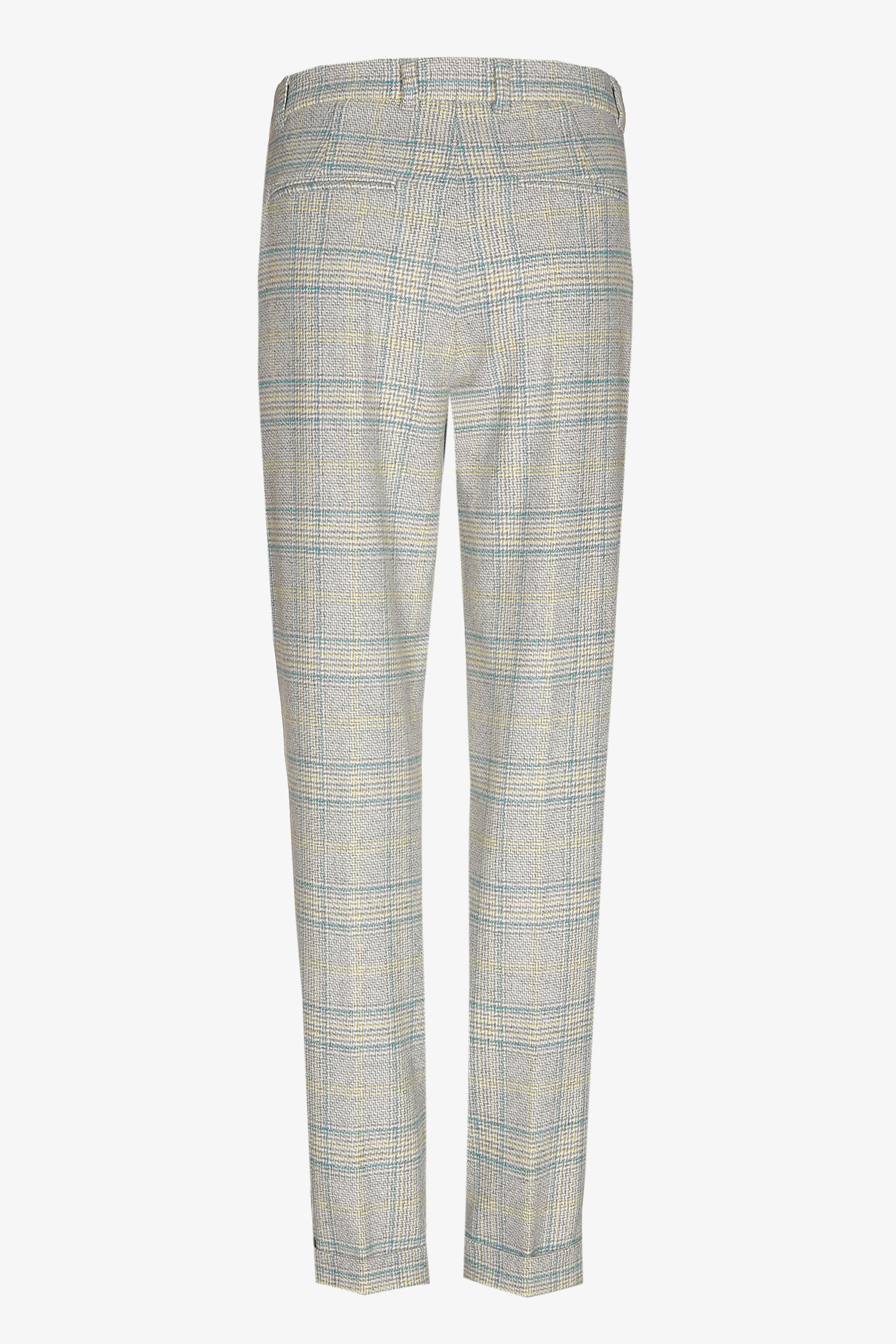 Pantalon à carreaux à jambes étroites