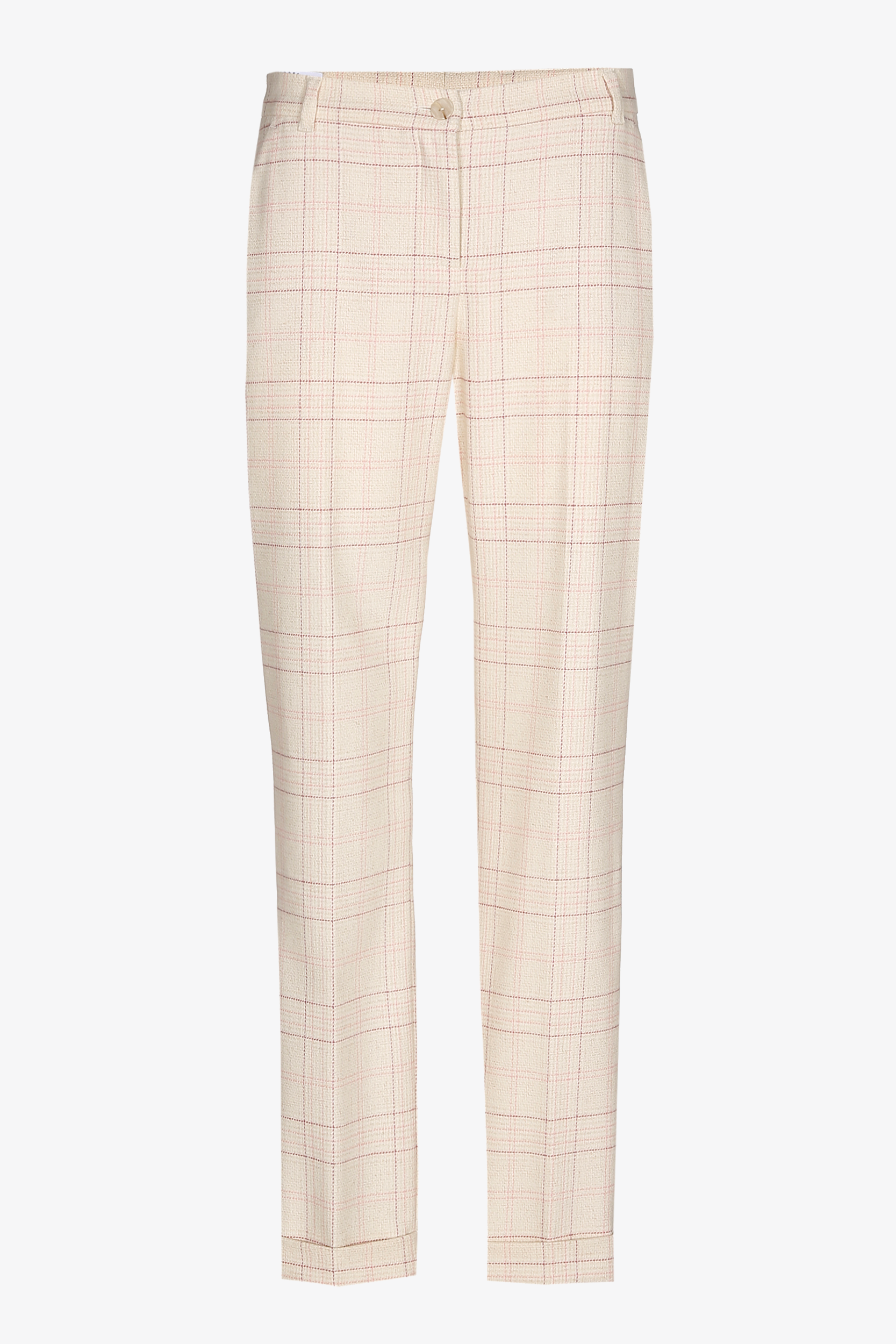 Pantalon à carreaux à jambes étroites