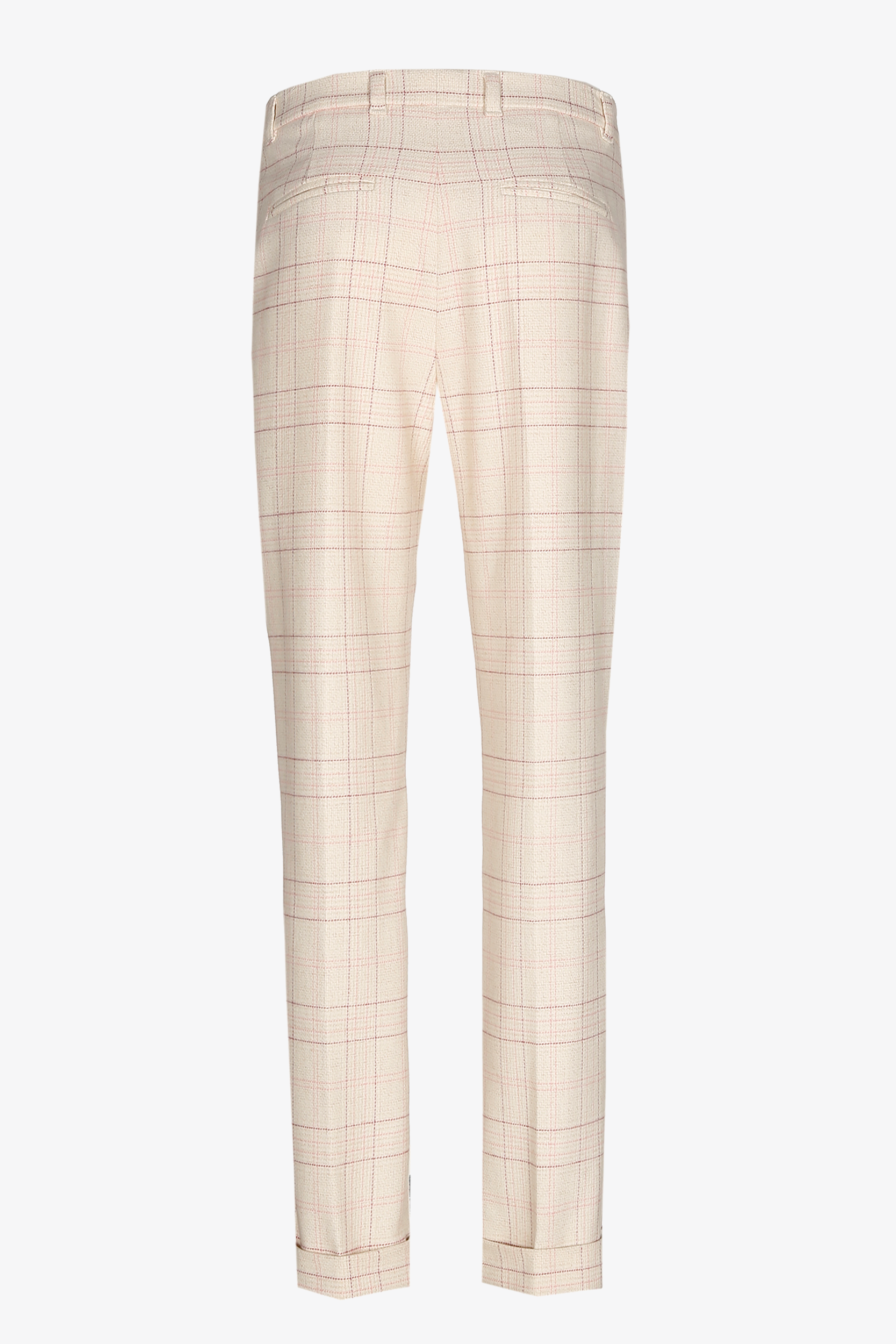 Pantalon à carreaux à jambes étroites
