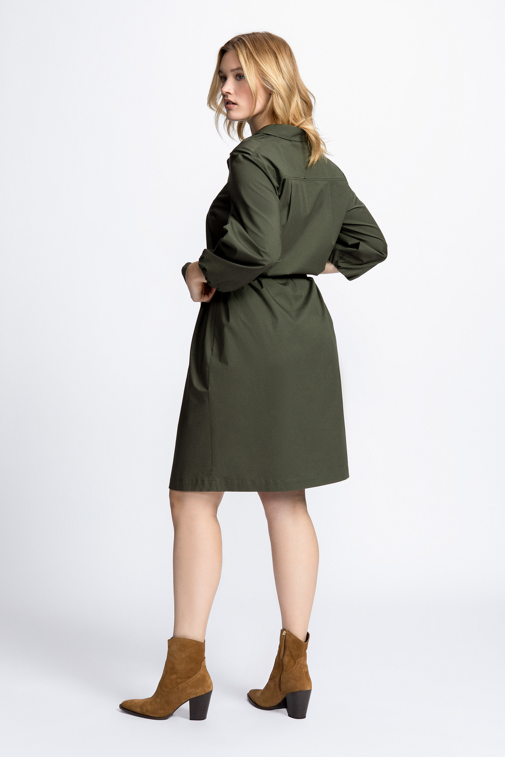 Mid-length cotton dress