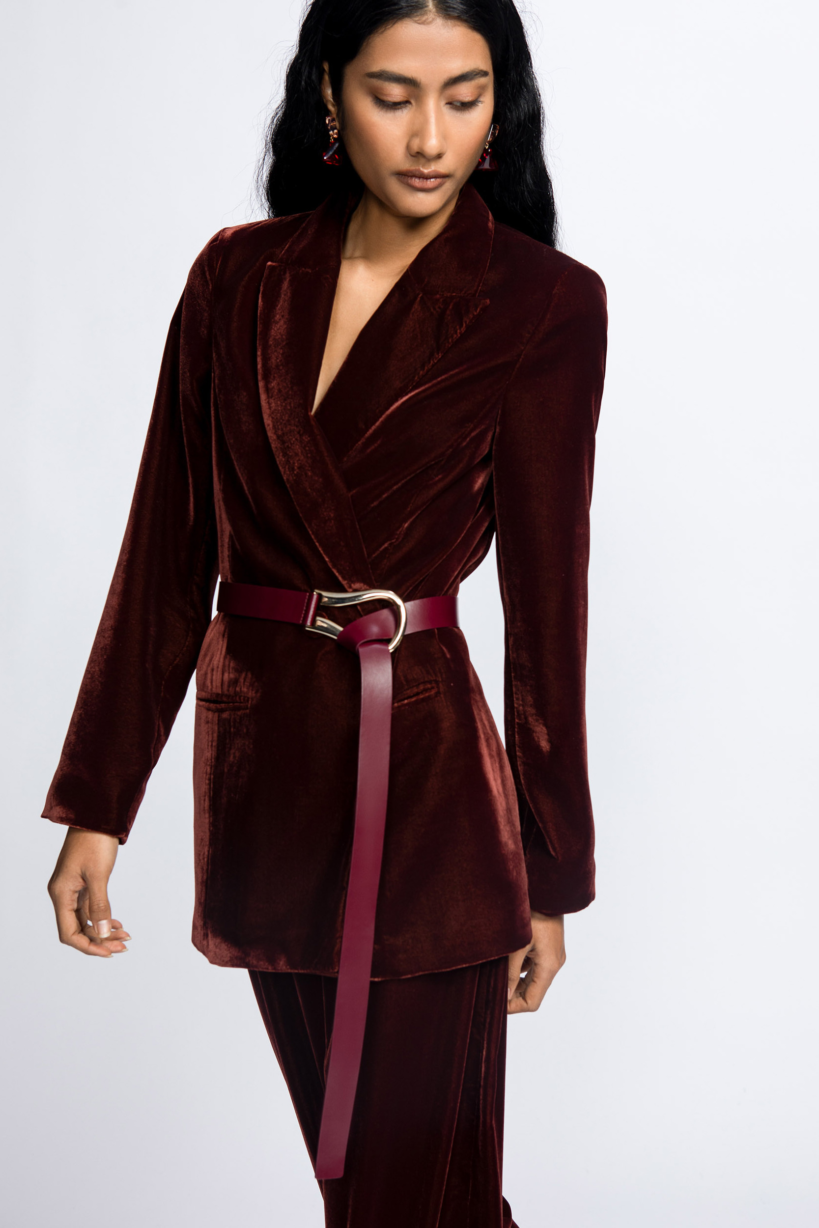 Blazer en velours classique