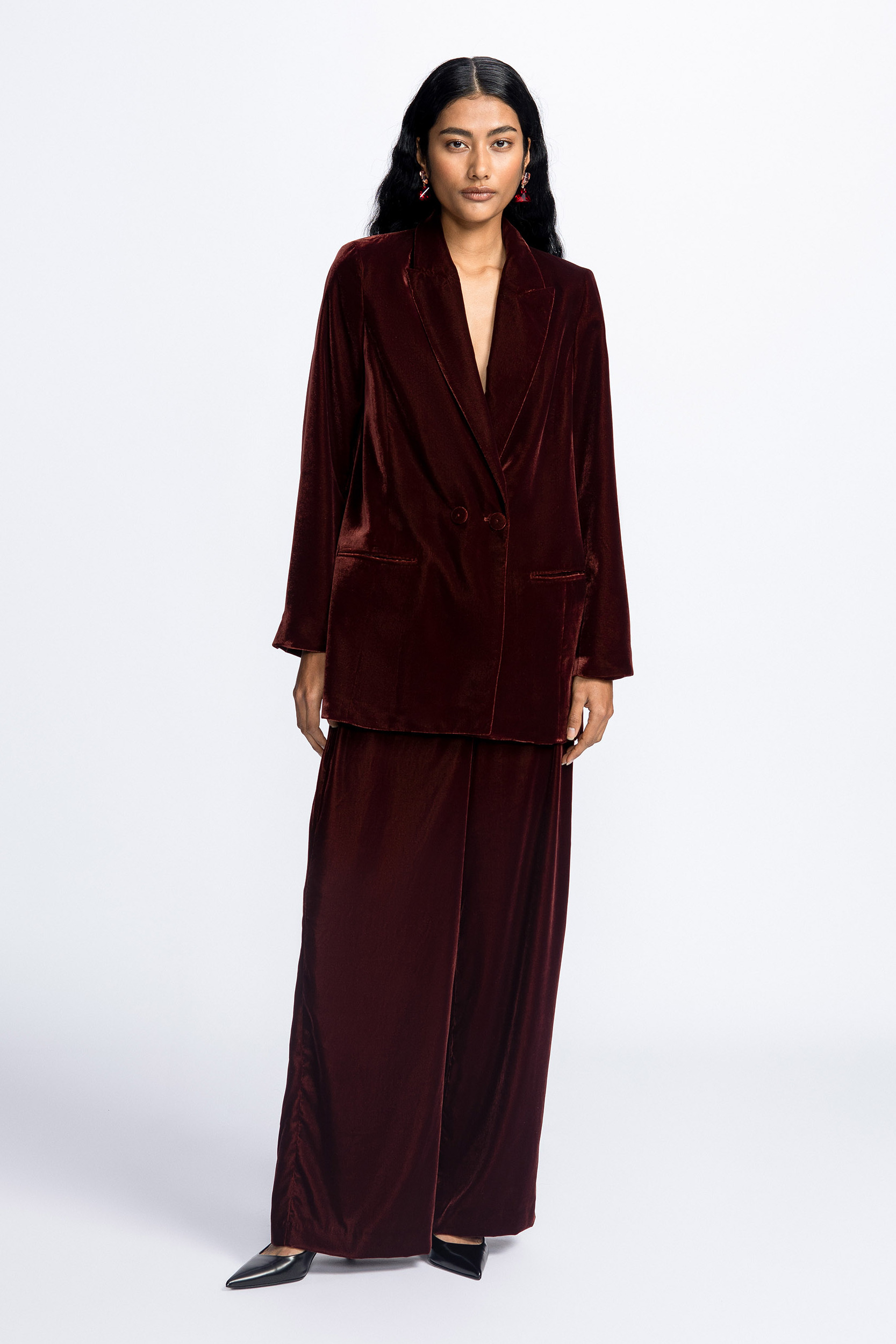 Blazer en velours classique