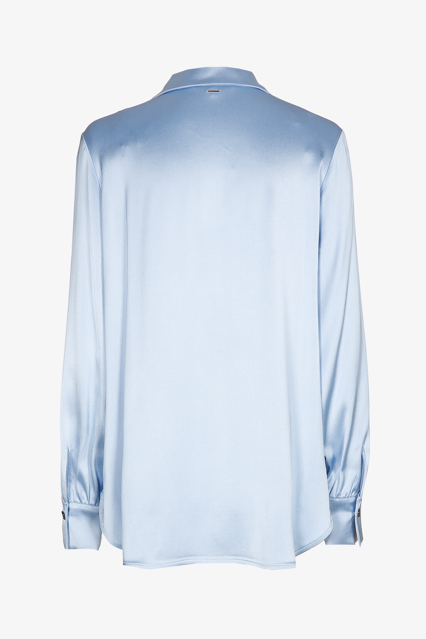 Bluse in glänzender Satinoptik