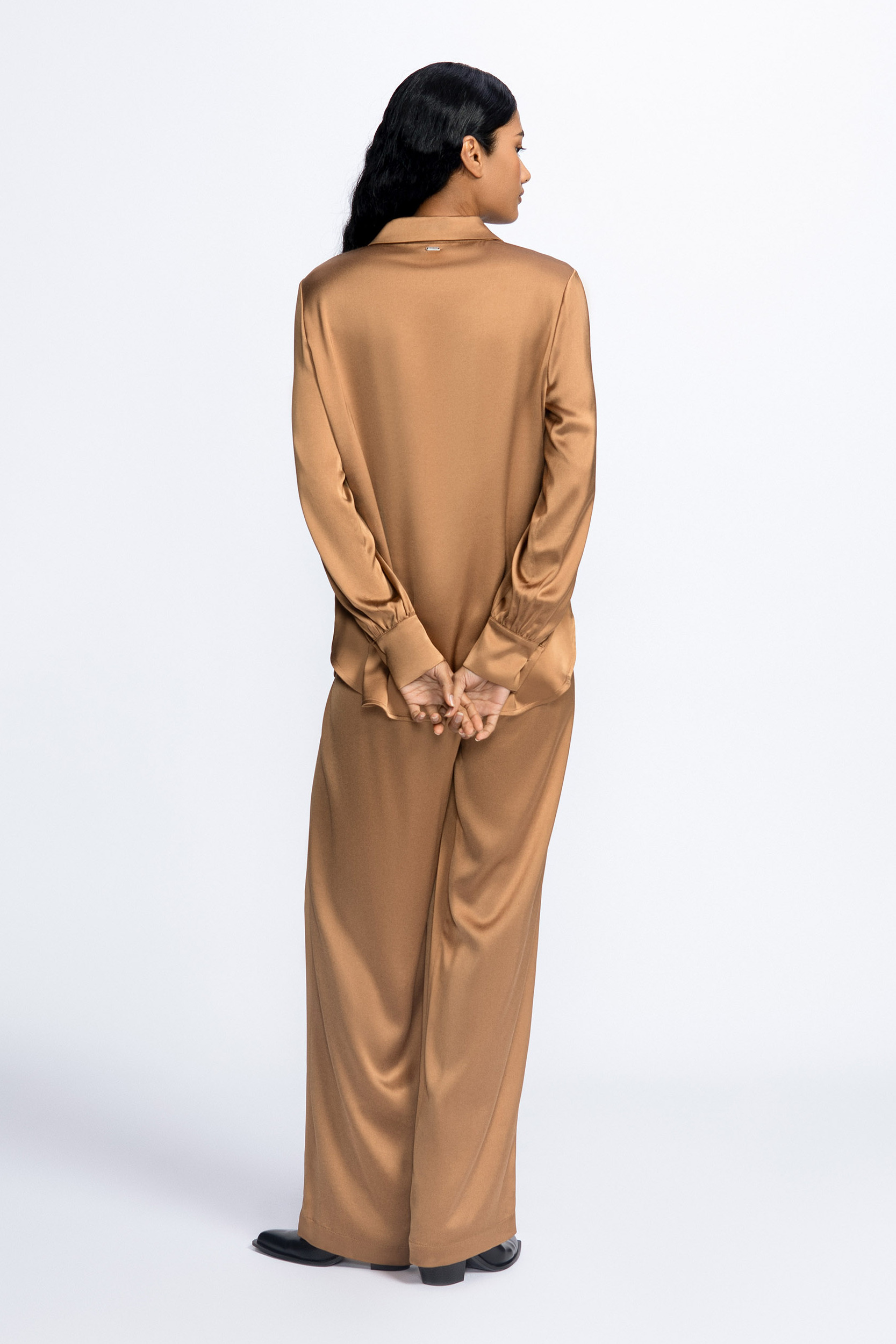 Pantalon satiné