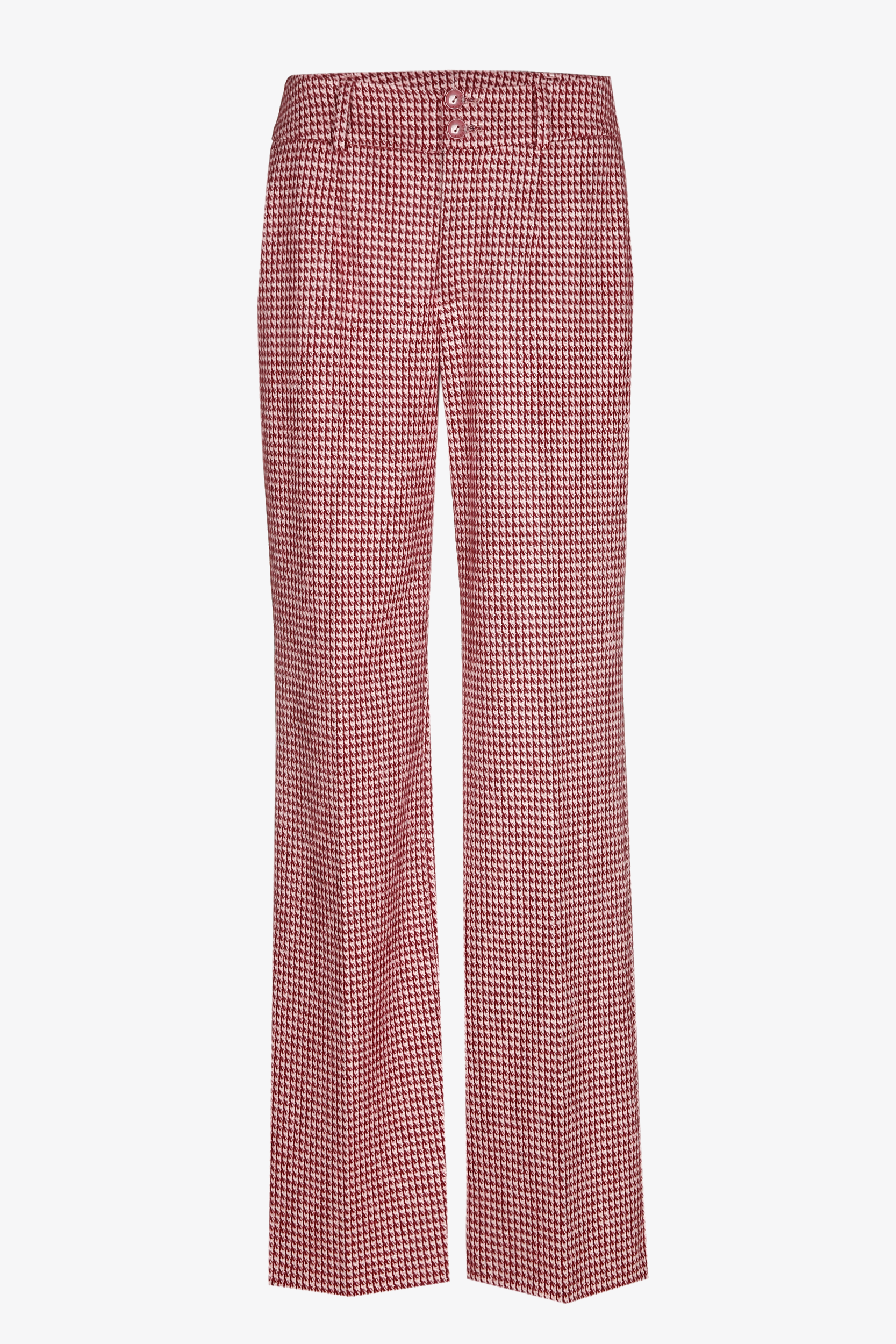Pantalon à motif pied-de-poule