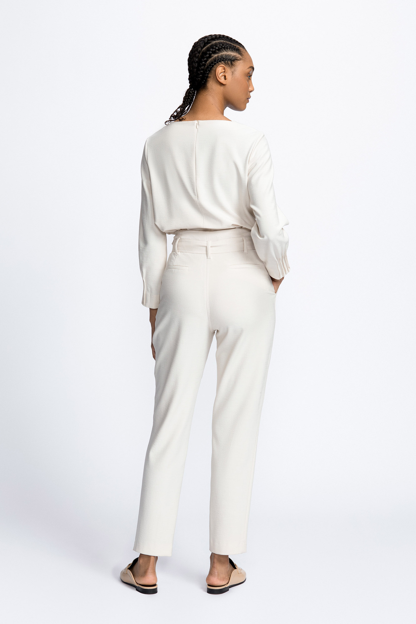 Hose mit hoher Taille