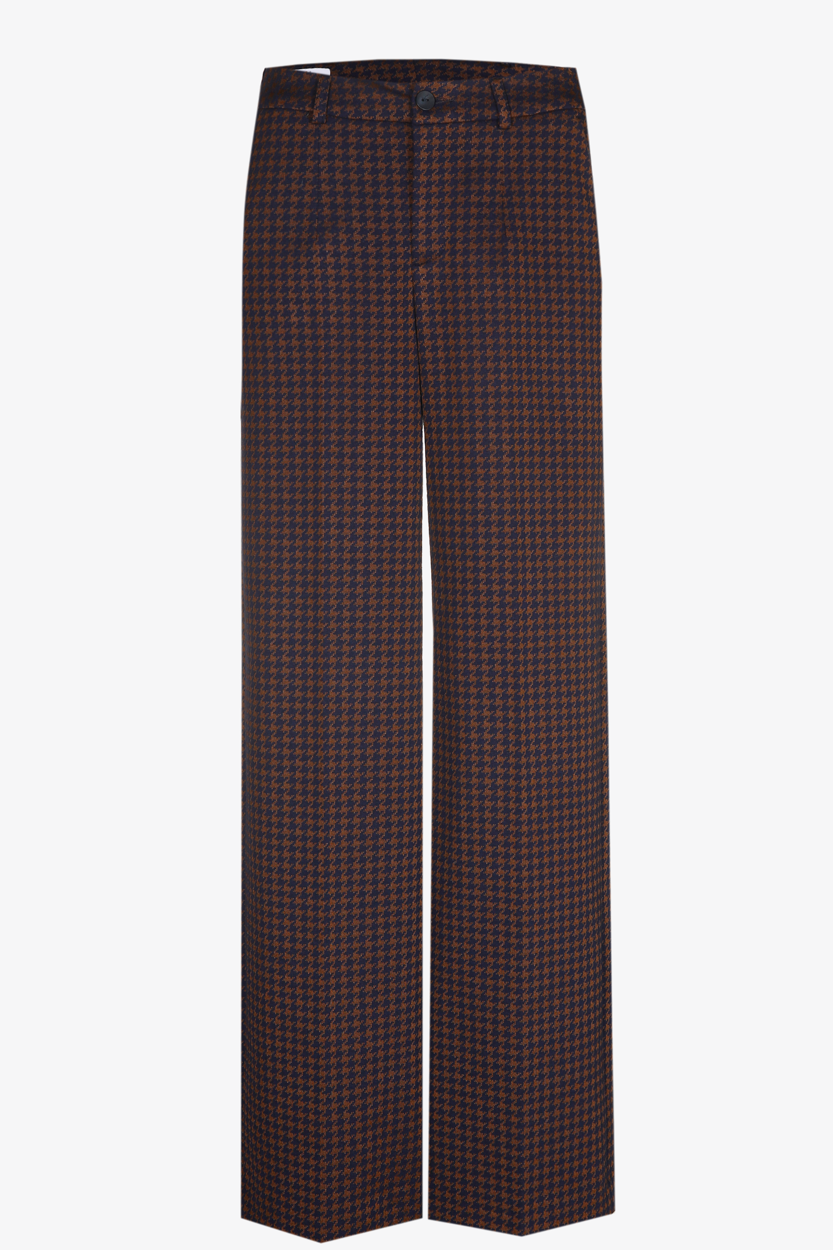 Pantalon à motif pied-de-poule