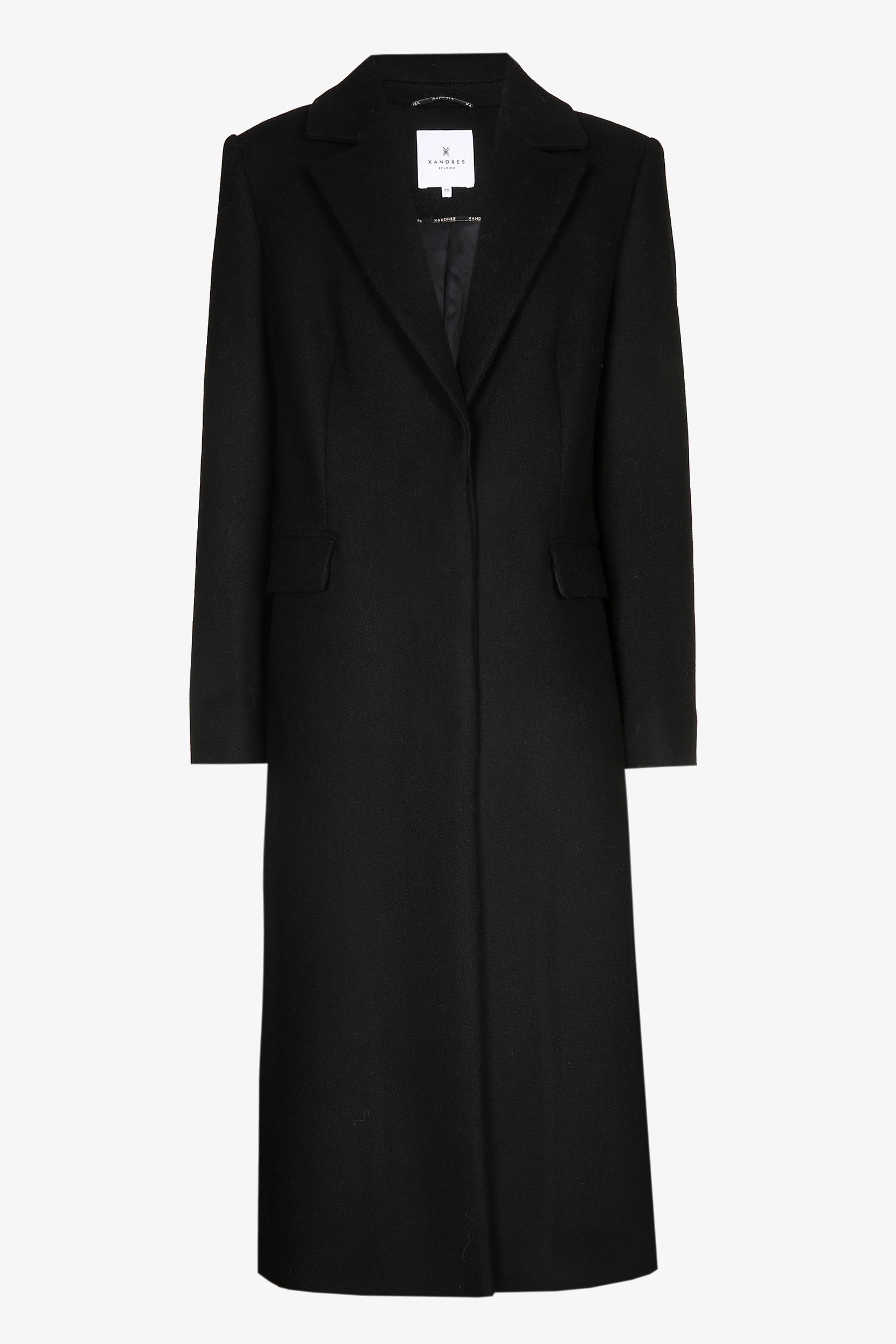 Long smart twill coat