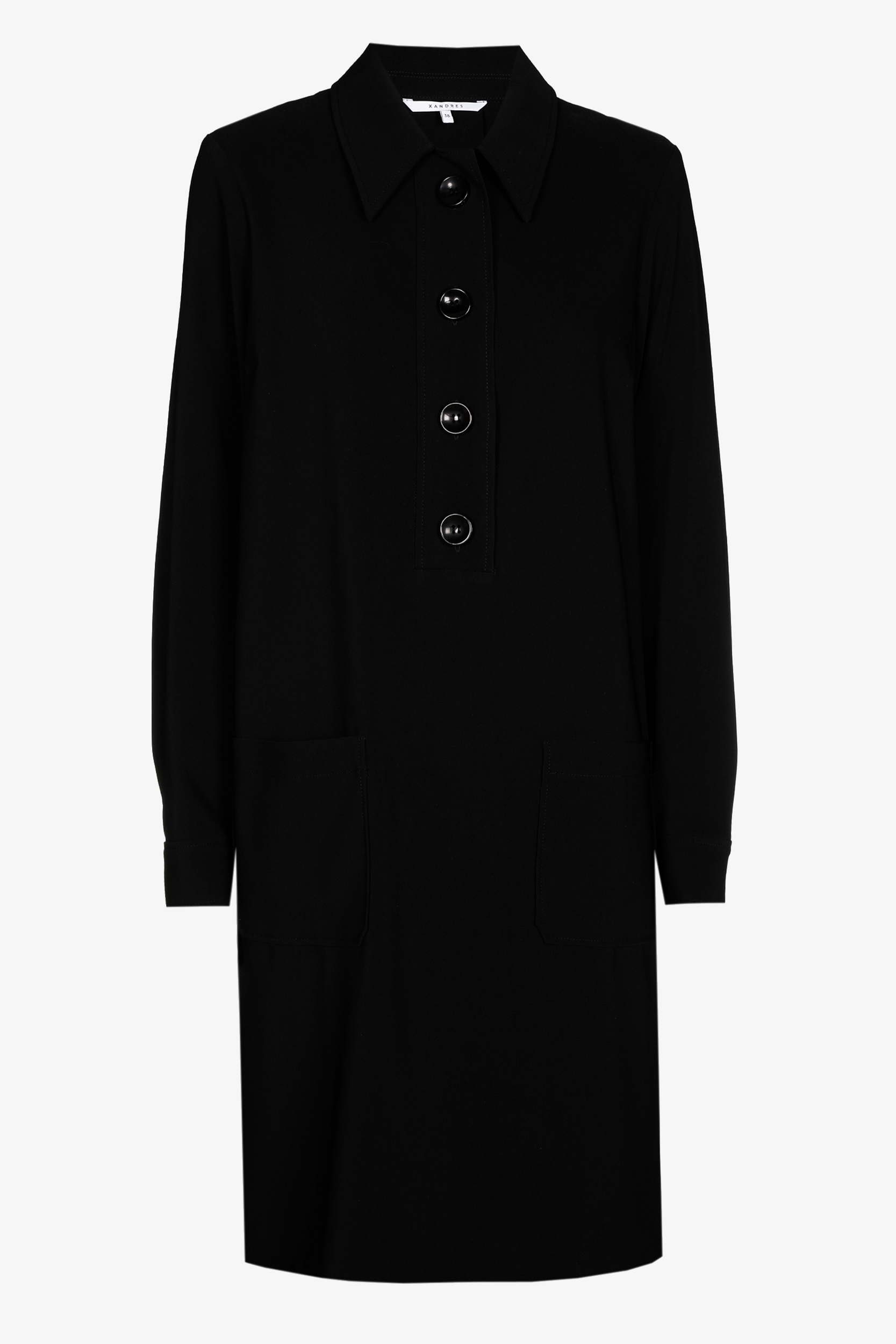 Twill shirt dress with pockets