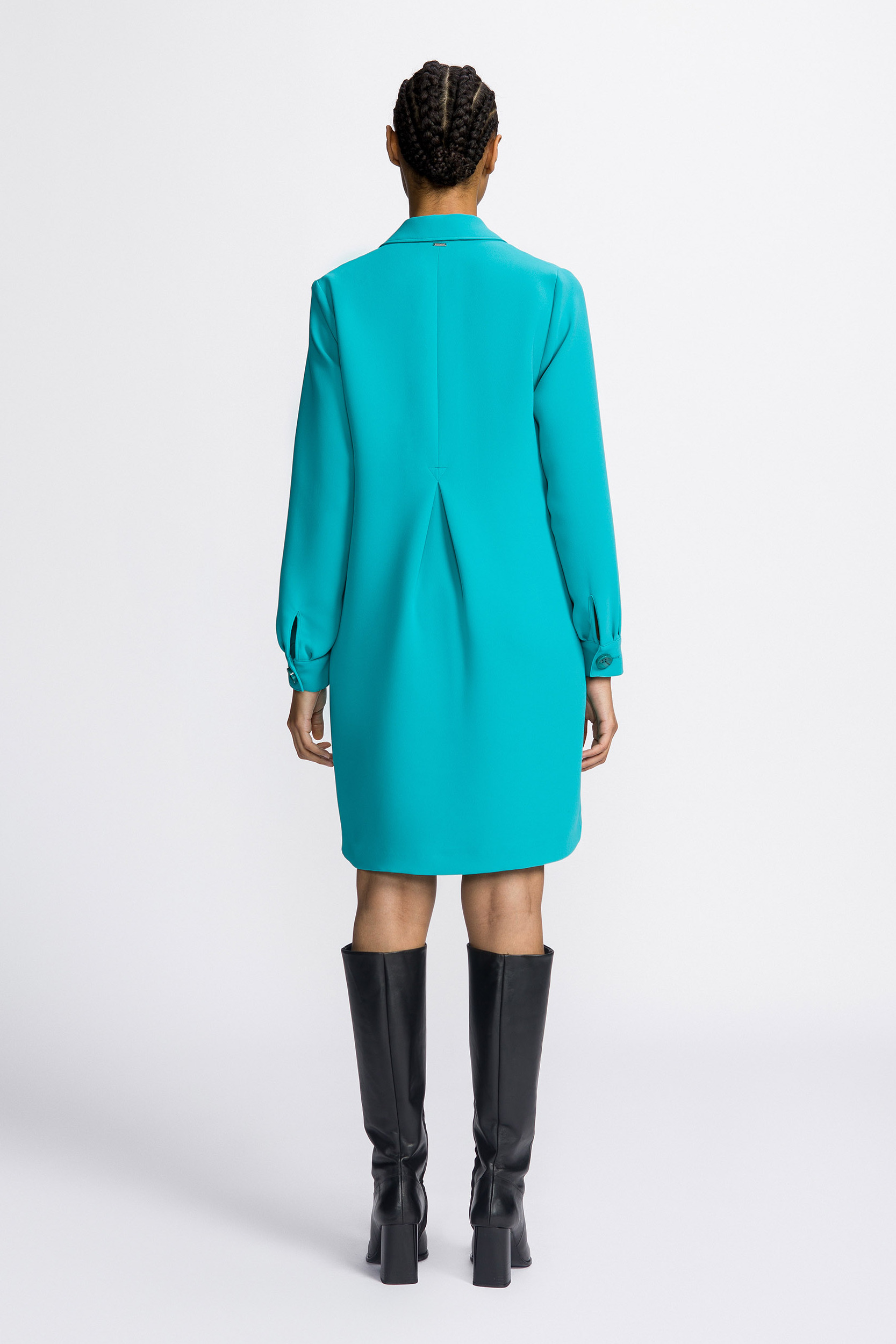 Blusenkleid mit Taschen aus Twill