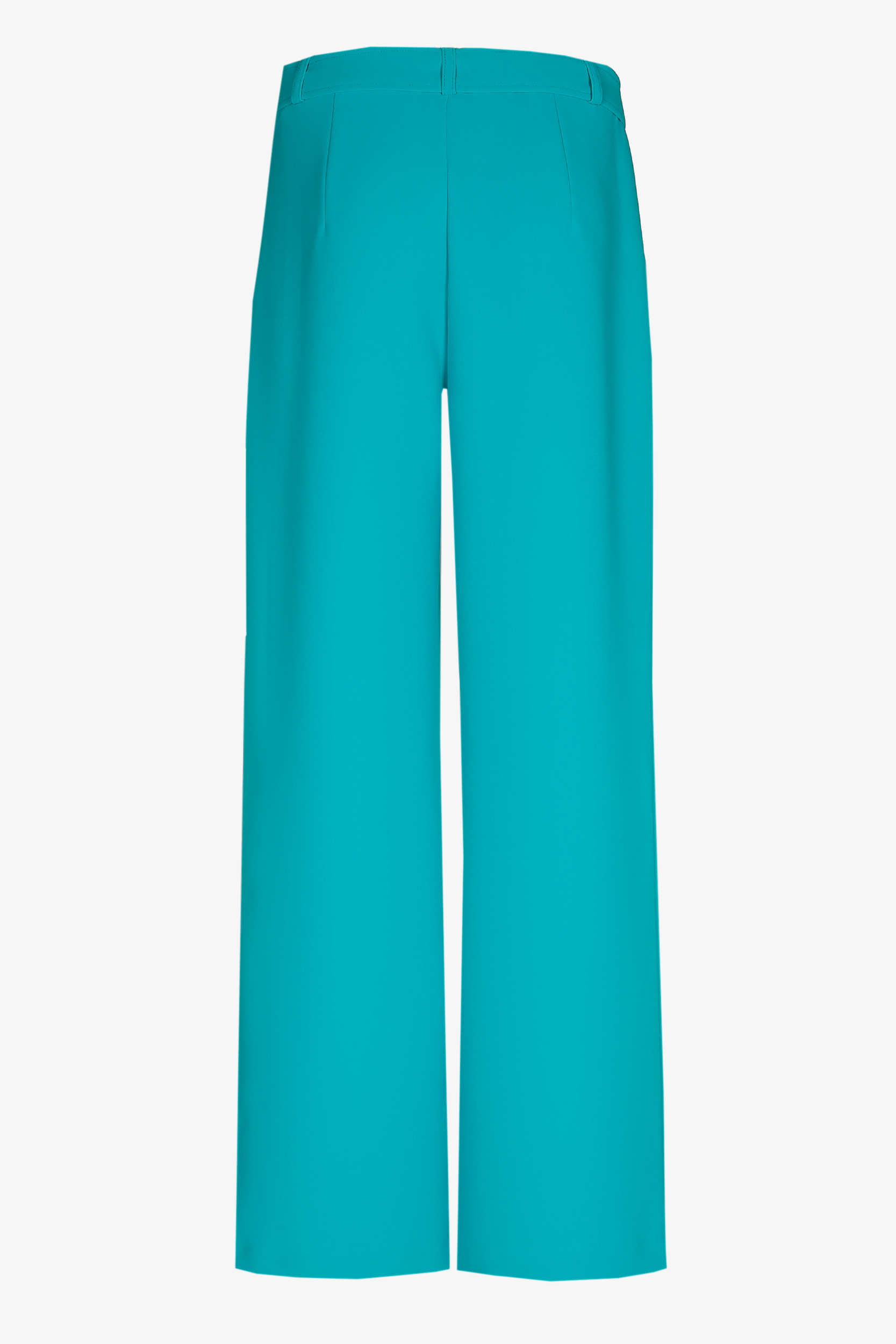 Twillhose mit Stoffgürtel in der Taille