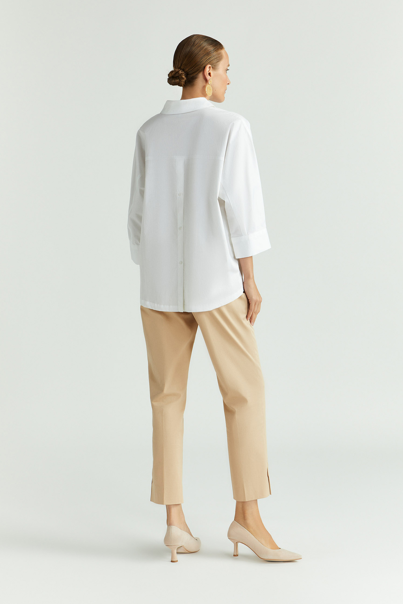 Katoenen broek met smalle pijpen