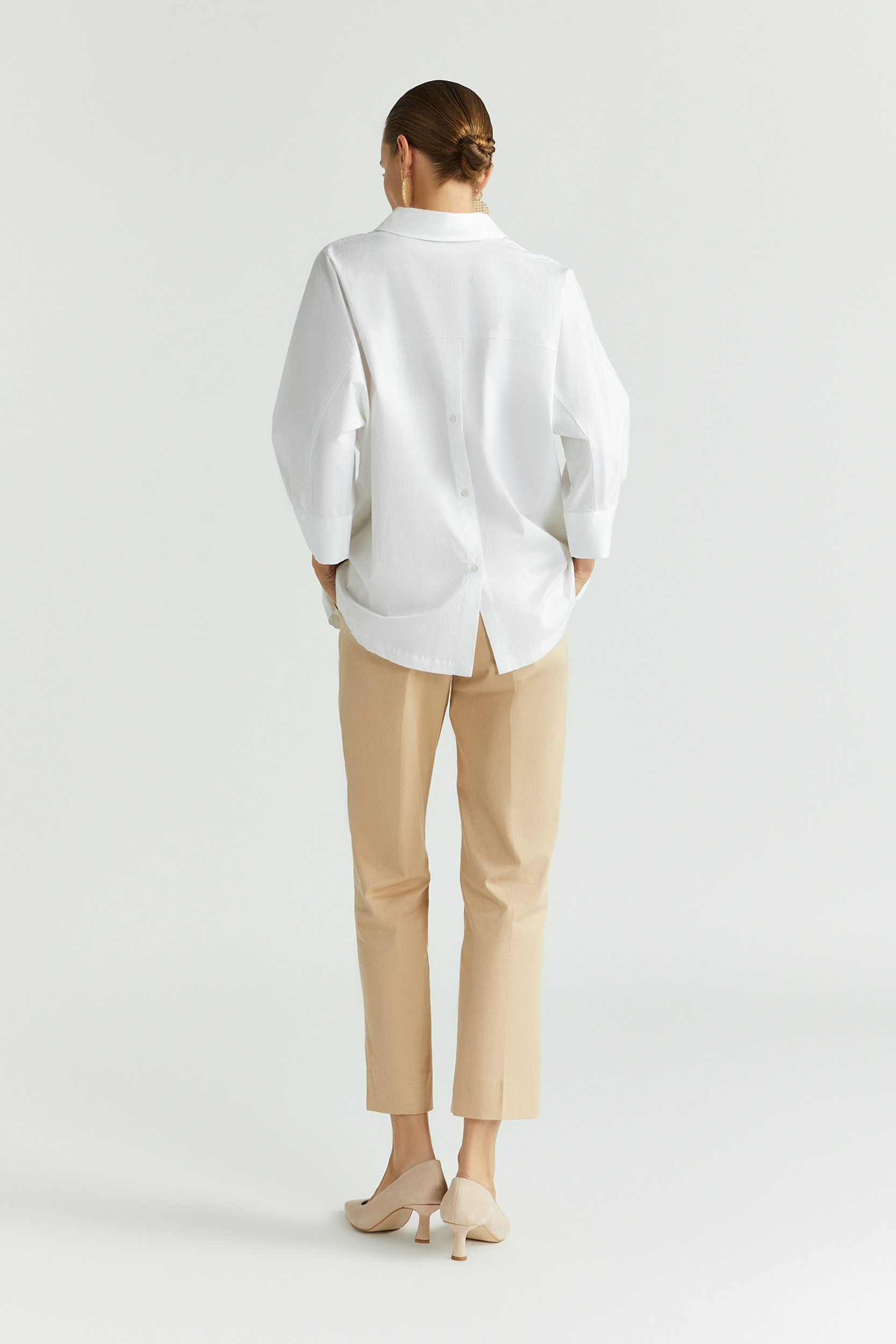Blouse met knopen op rug