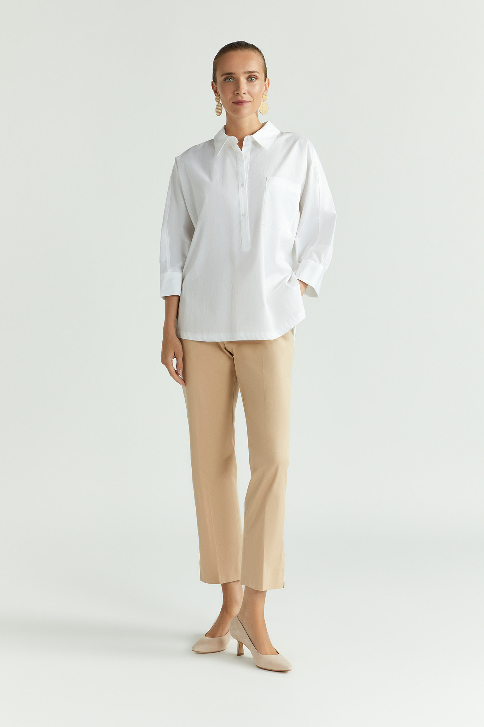 Blouse met knopen op rug