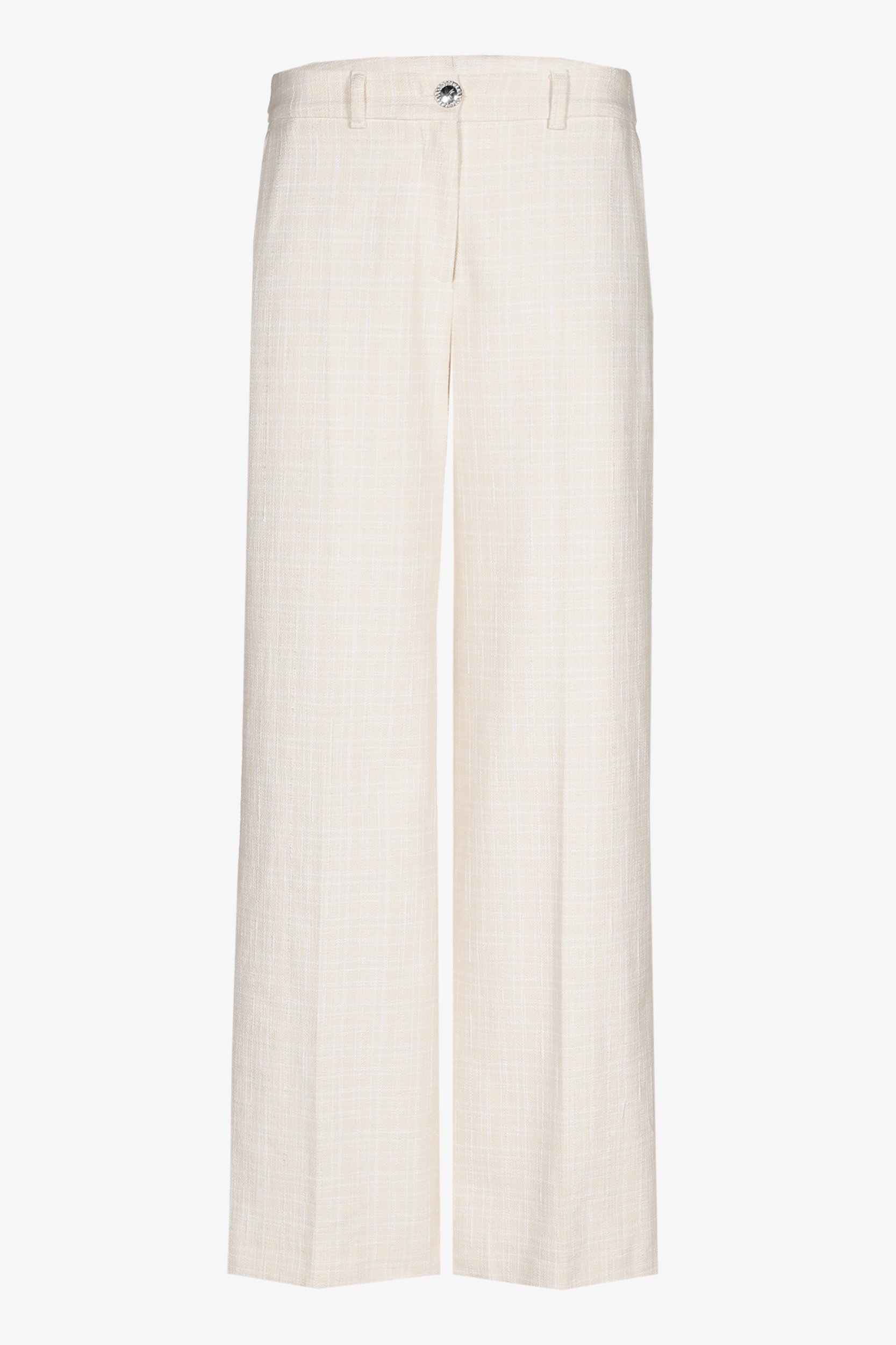Geruite broek met wijde pijpen