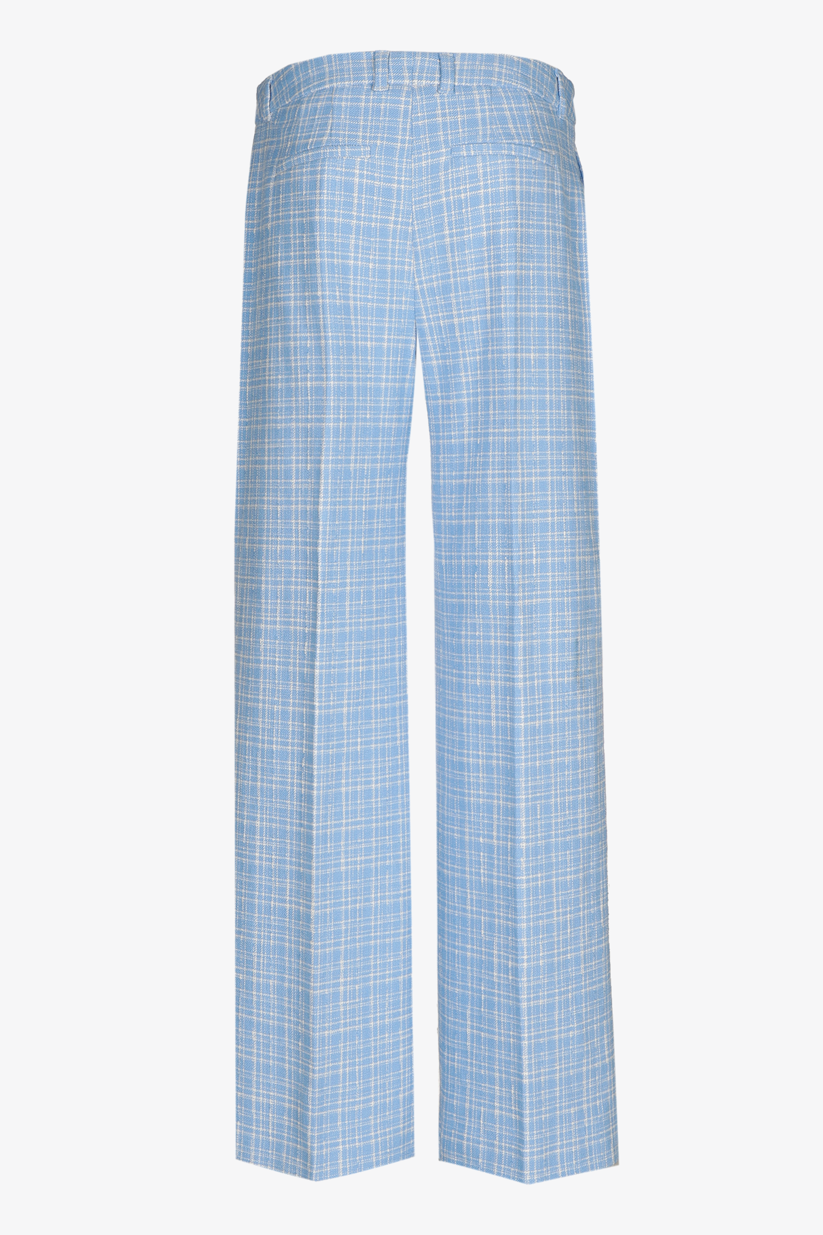 Geruite broek met wijde pijpen